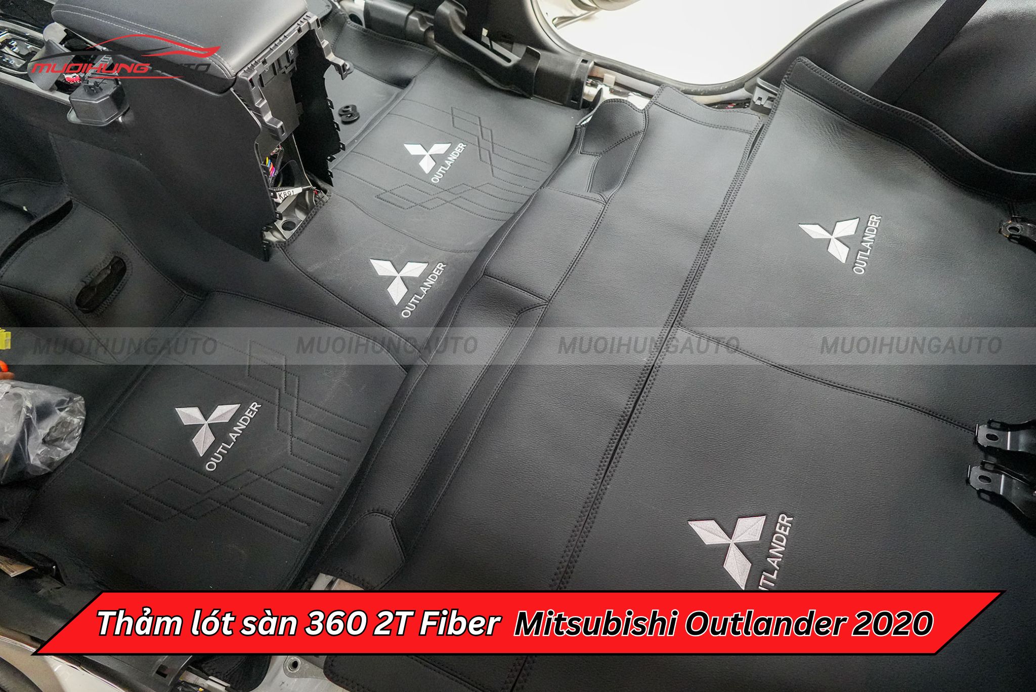 Thảm lót sàn 360 2T Fiber cho xe Mitsubishi Outlander 2020