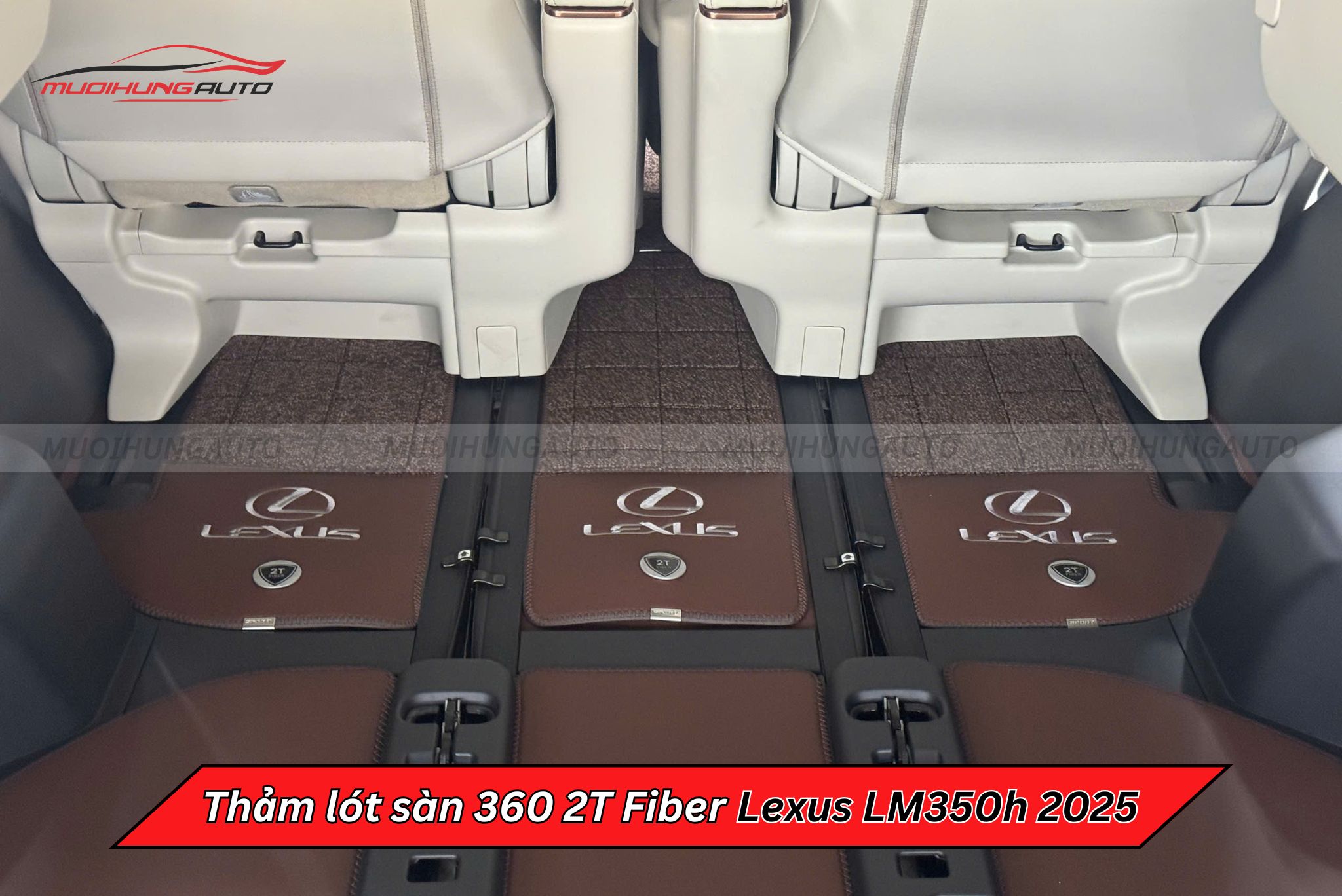 Thảm lót sàn 360 2T Fiber ô tô Lexus LM350h 2025