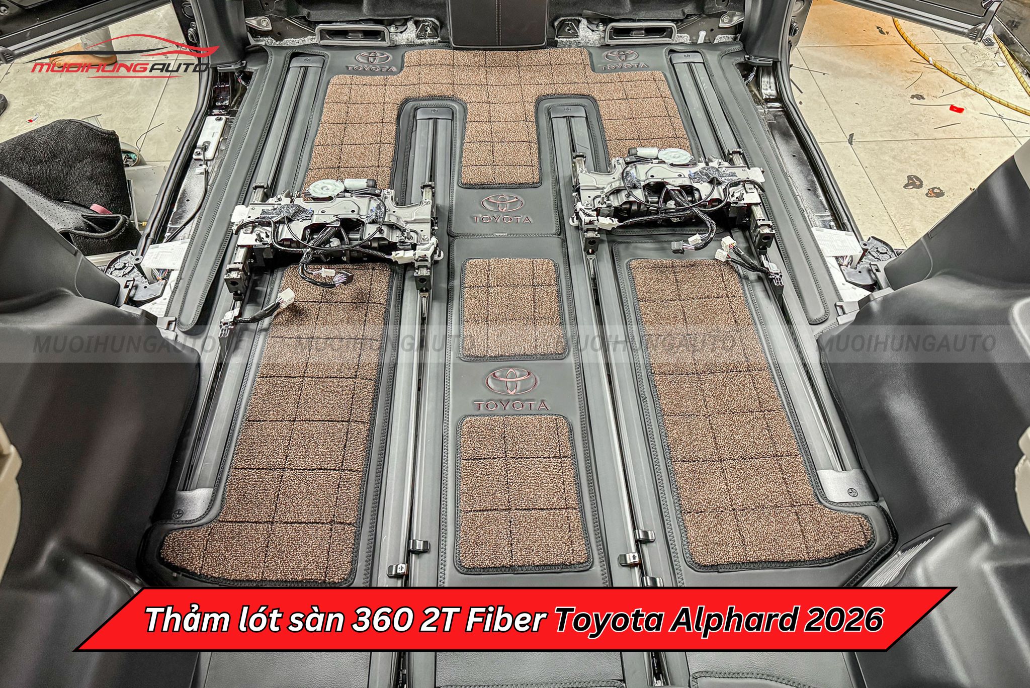 Thảm lót sàn 360 2T Fiber ô tô Toyota Alphard 2026