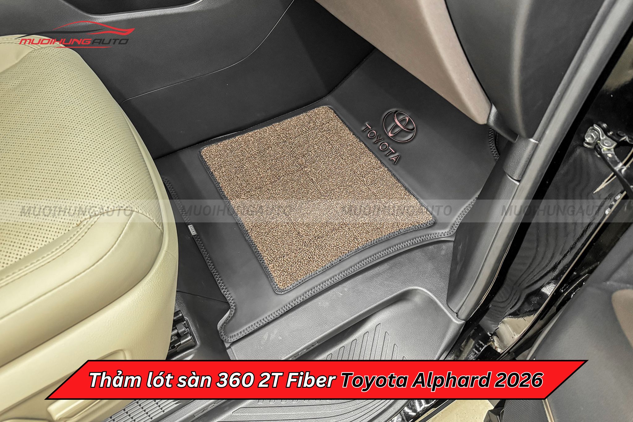 Thảm lót sàn 360 2T Fiber Toyota Alphard 2026