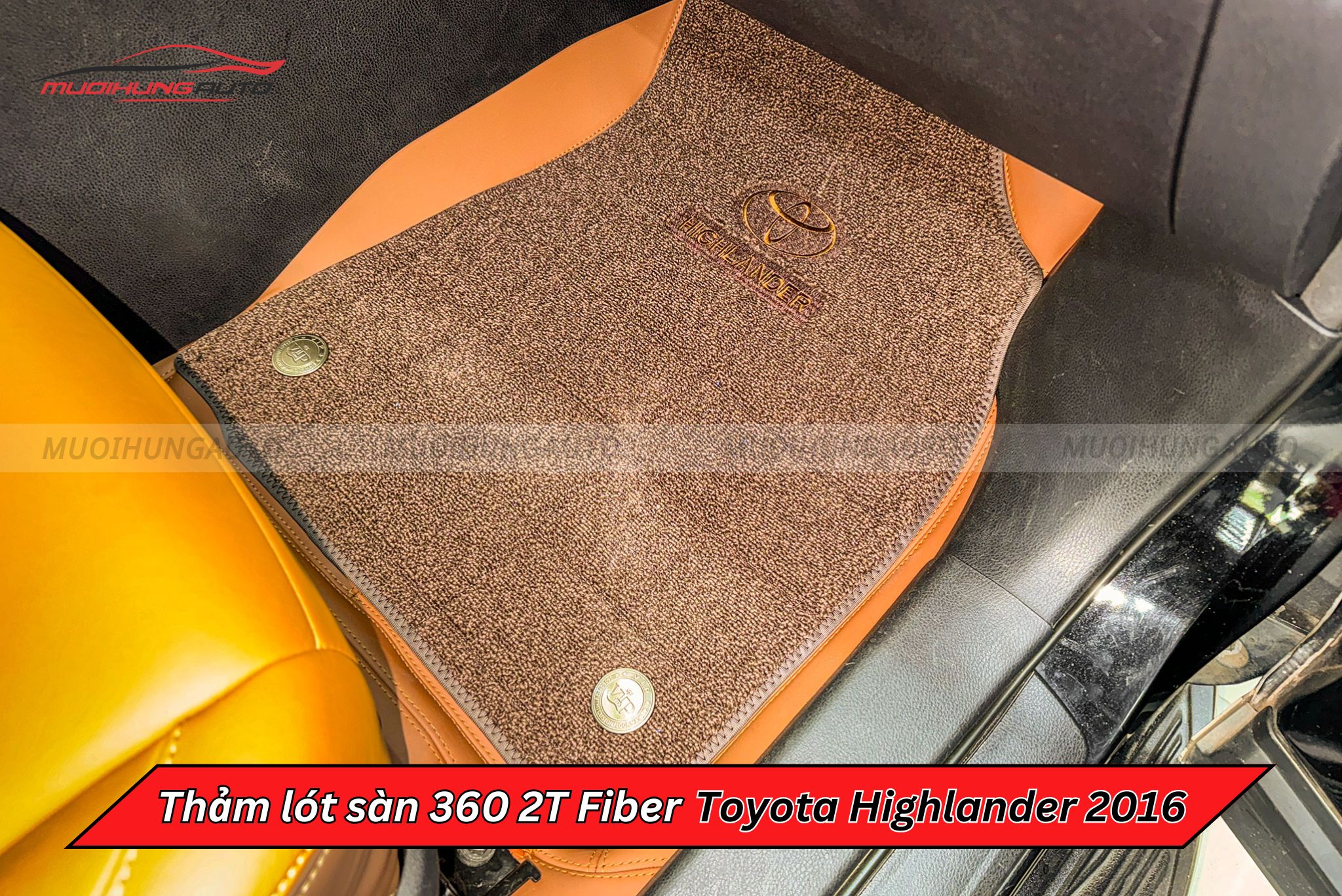 Thảm lót sàn 360 2T Fiber Toyota Highlander 2016