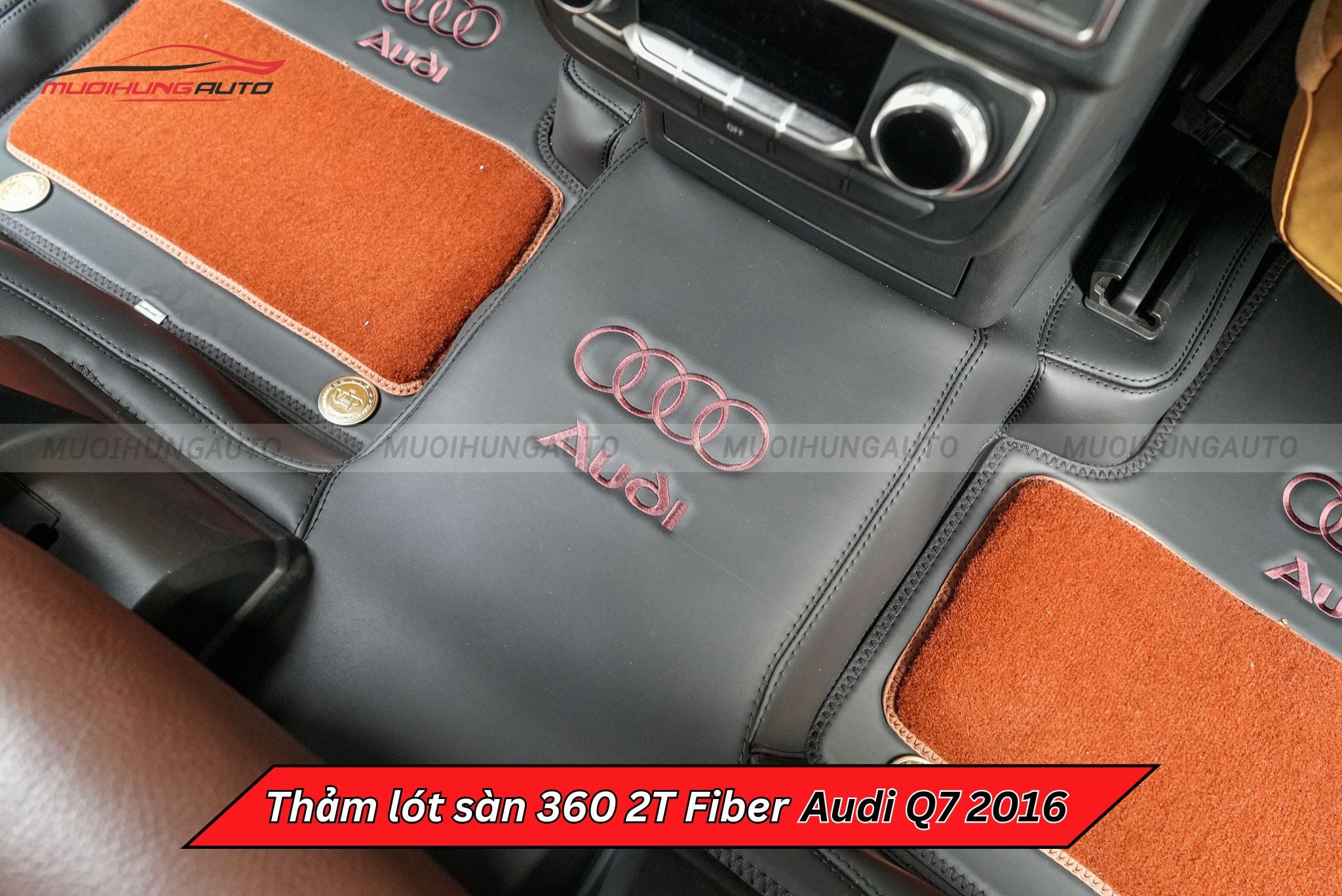 Thảm lót sàn 360 2T Fiber xe Audi Q7 2016