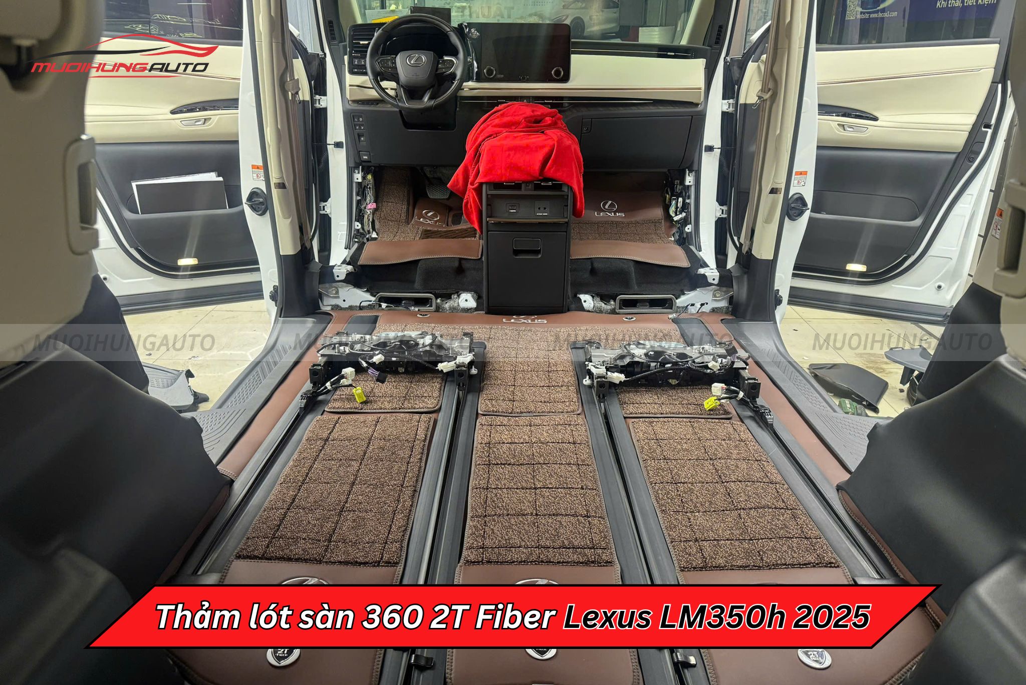 Thảm lót sàn 360 2T Fiber xe Lexus LM350h 2025