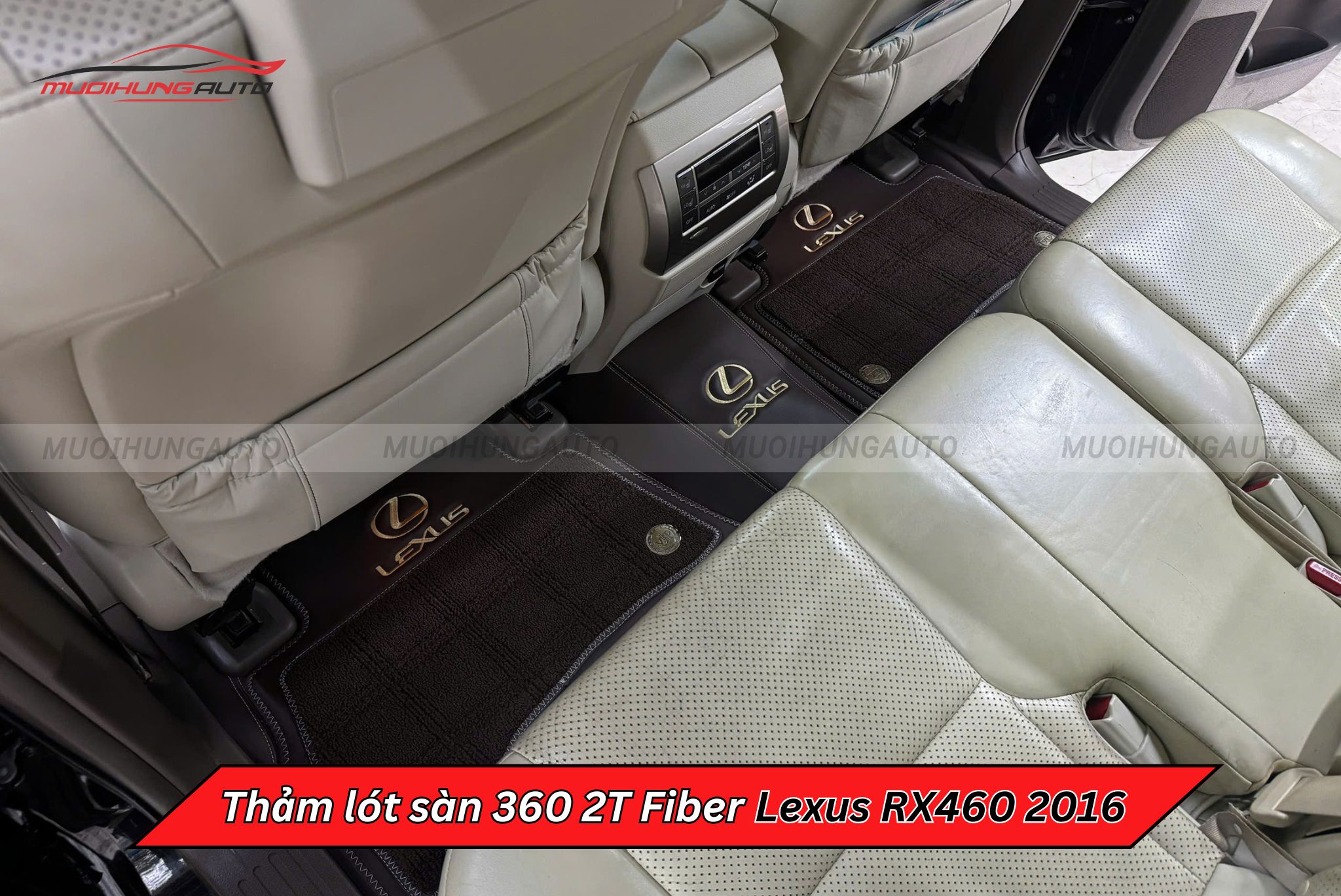 Thảm lót sàn 360 2T Fiber xe Lexus RX460 2016