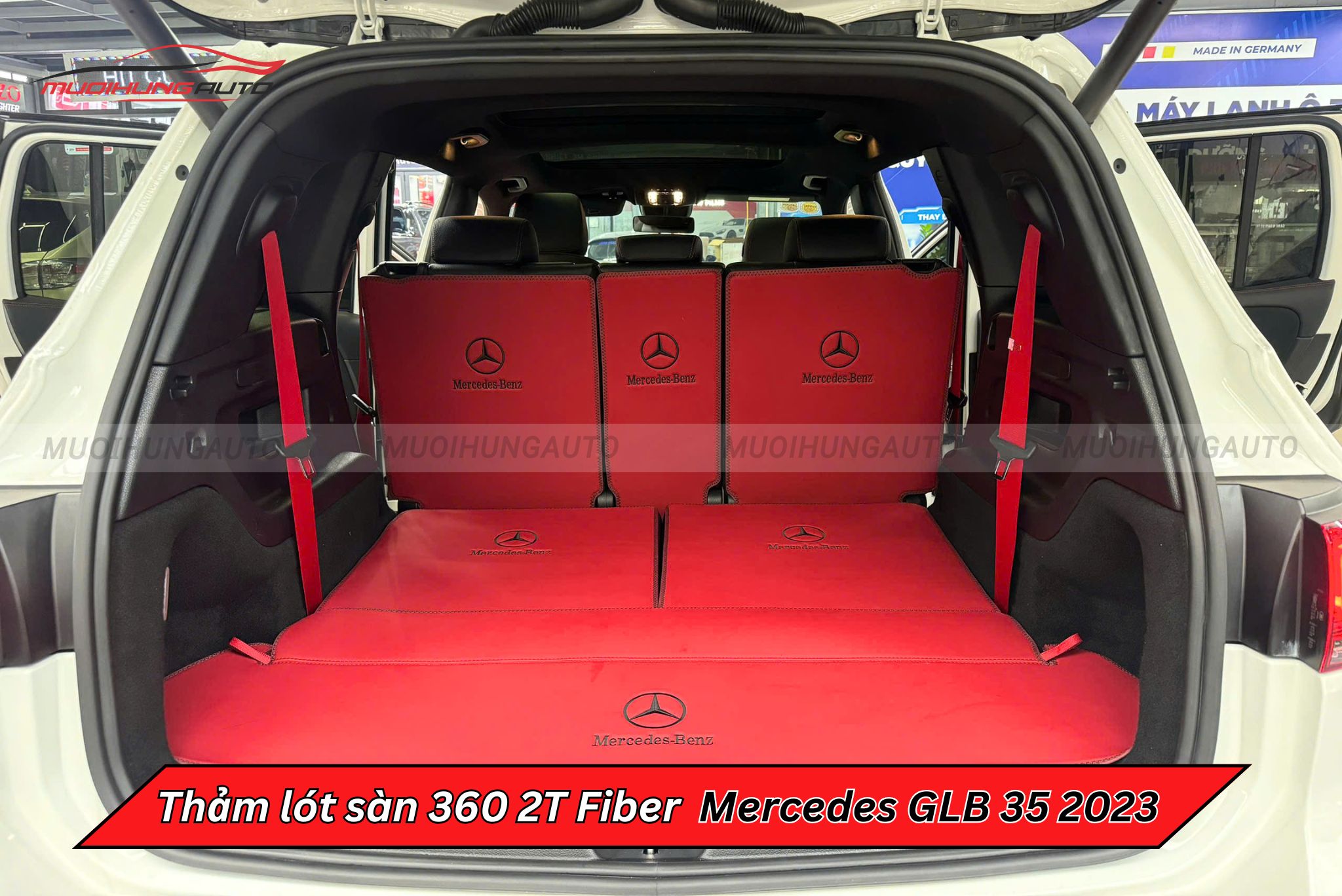 Thảm lót sàn 360 2T Fiber xe Mercedes GLB 35 2023