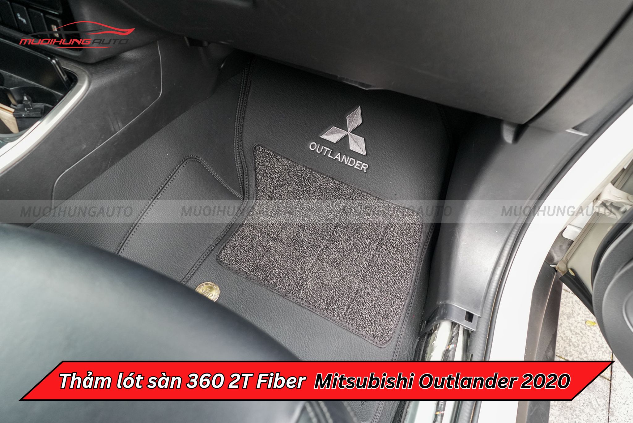 Thảm lót sàn 360 2T Fiber xe Mitsubishi Outlander 2020