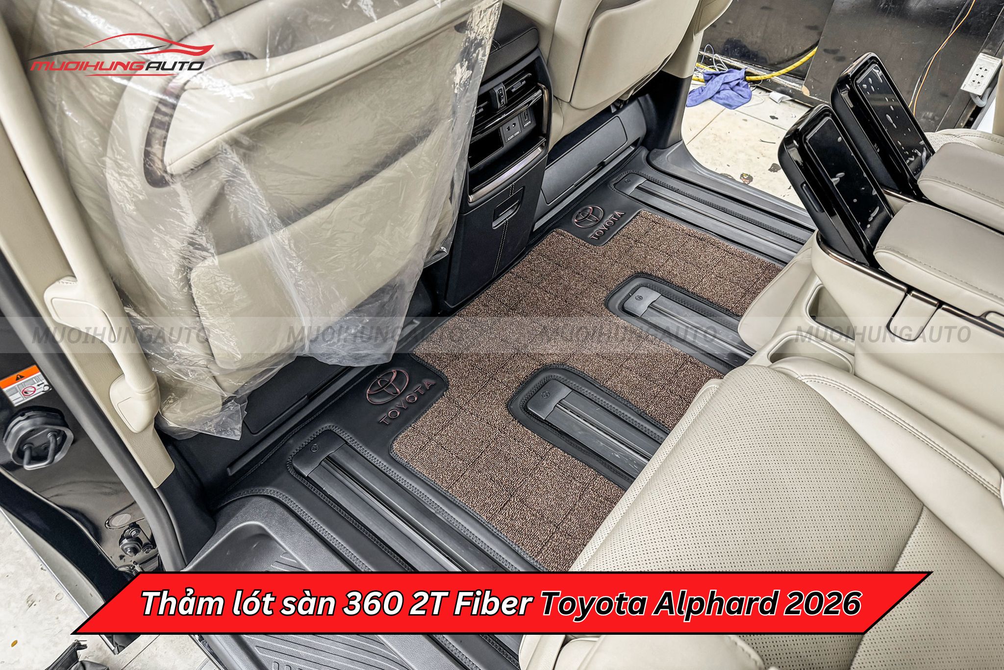 Thảm lót sàn 360 2T Fiber xe Toyota Alphard 2026