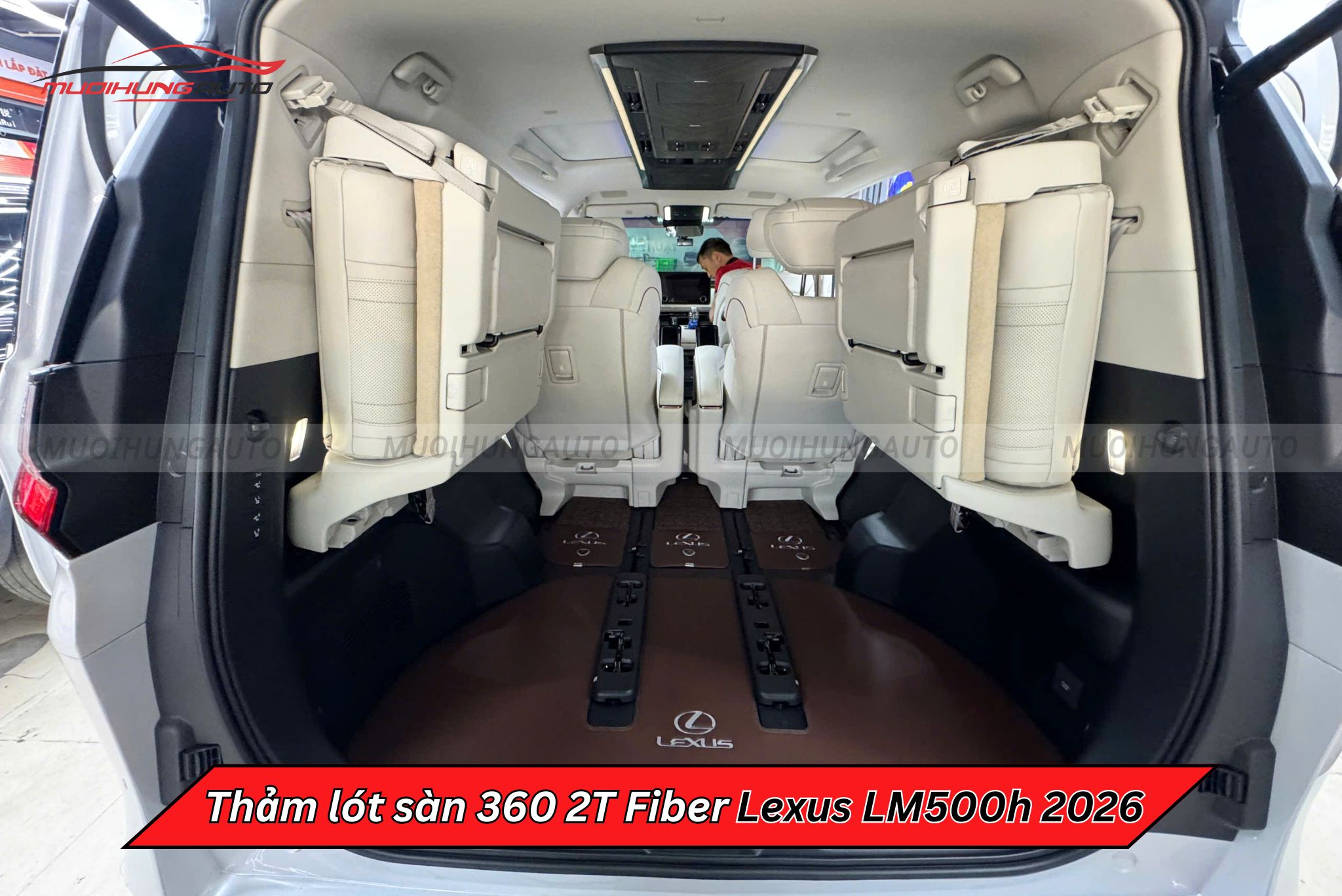 Thảm lót sàn cho ô tô 360 2T Fiber Lexus LM500h 2026