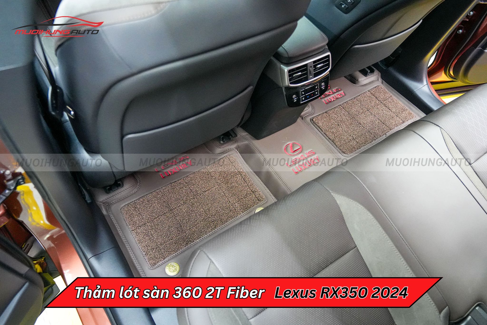 Thảm lót sàn 360 2T Fiber cho xe Lexus RX350 2024