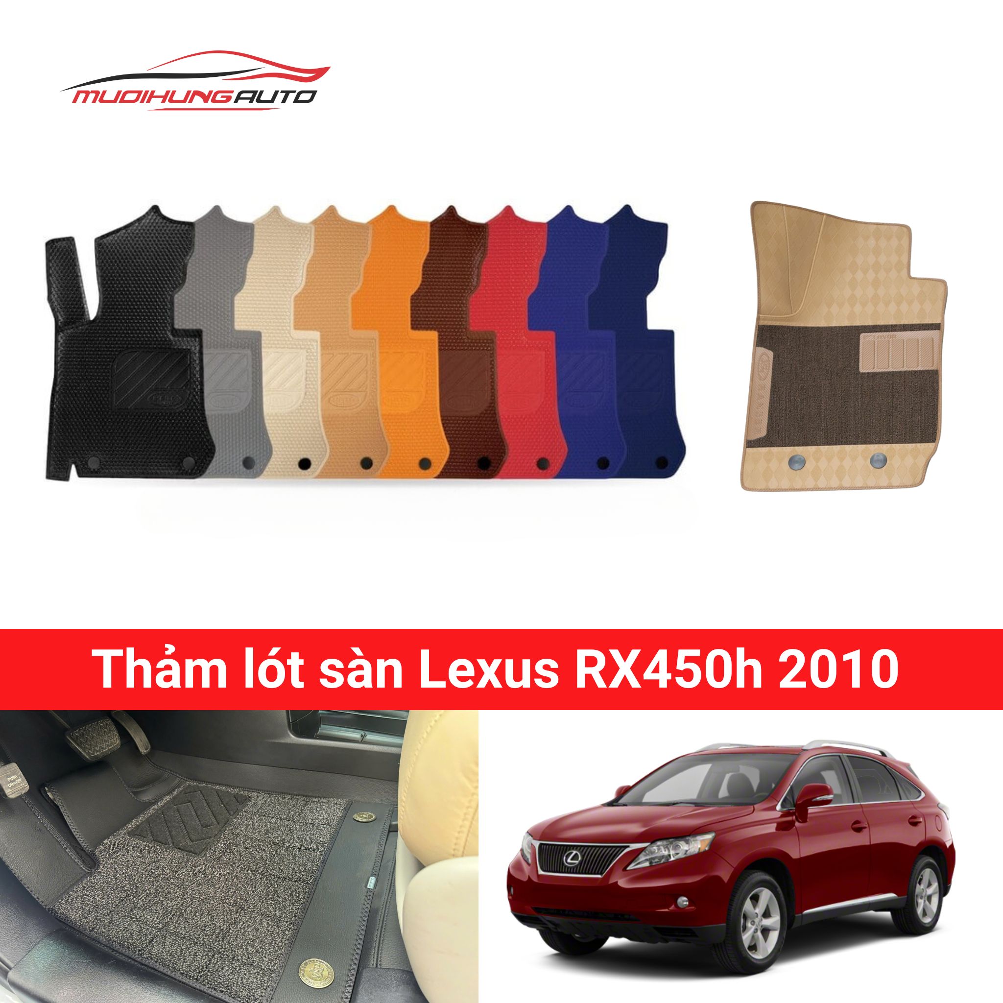 Thảm lót sàn Lexus RX450h 2010