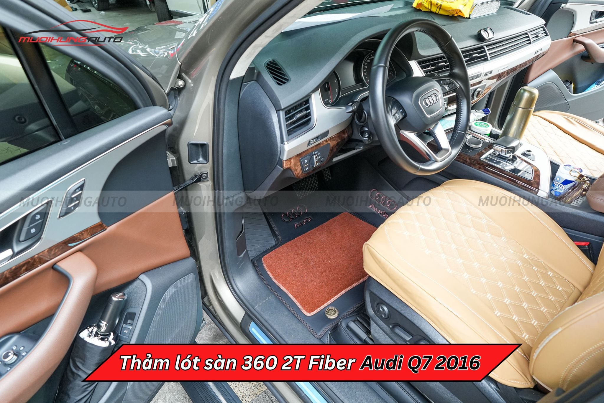 Thảm lót sàn ô tô 360 2T Fiber Audi Q7 2016