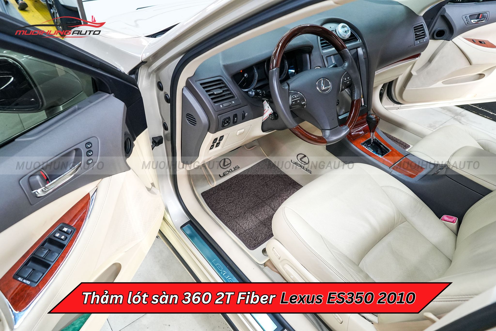 Thảm lót sàn ô tô 360 2T Fiber Lexus ES350 2010
