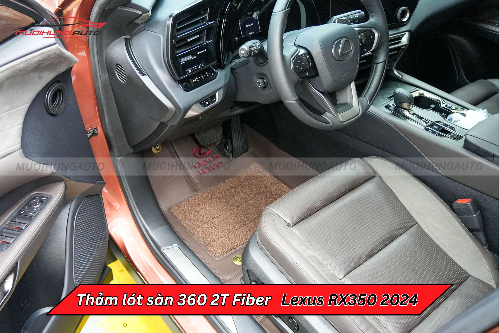 Thảm lót sàn ô tô 360 2T Fiber Lexus RX350 2024