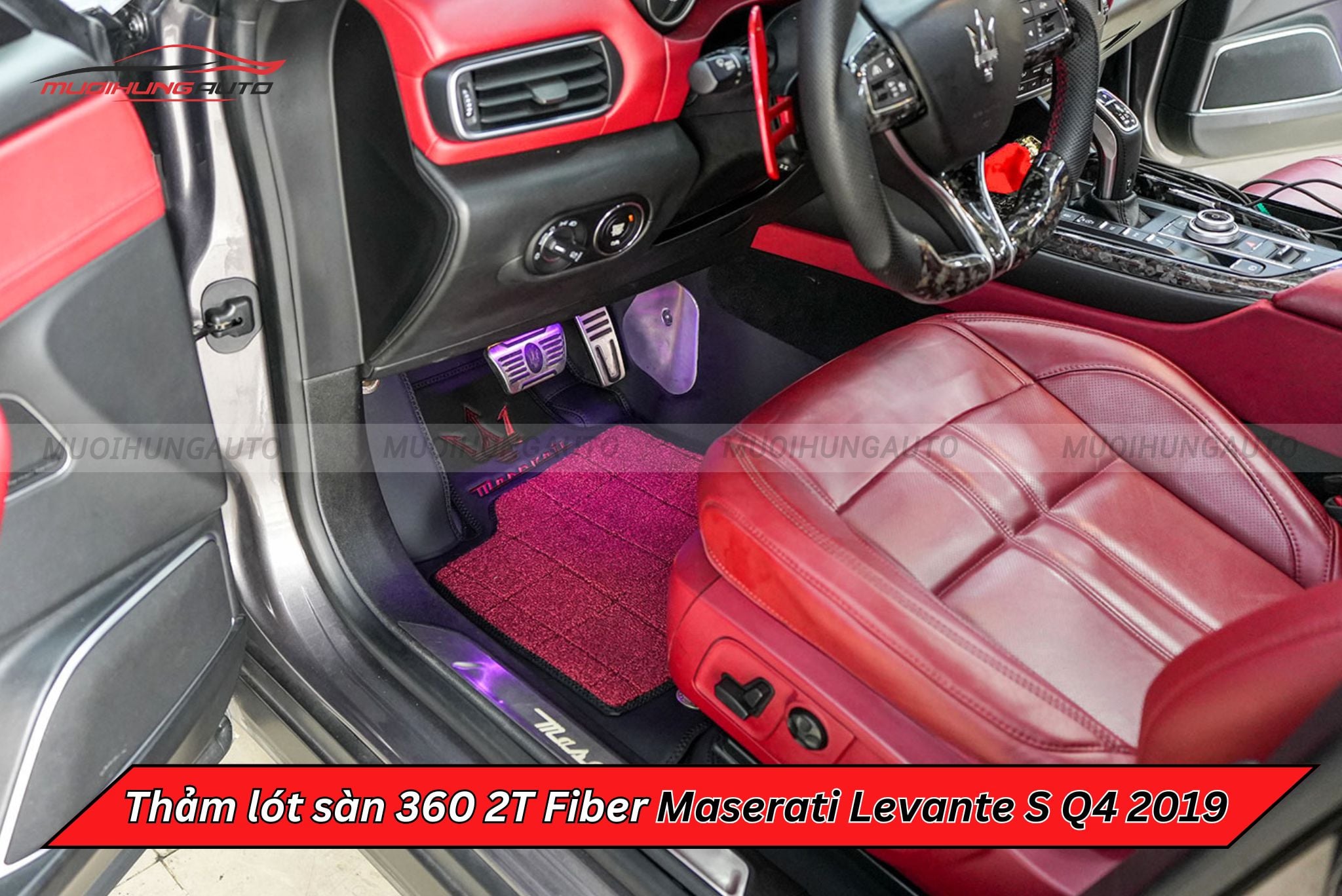 Thảm lót sàn ô tô 360 2T Fiber Maserati Levante S Q4 2019