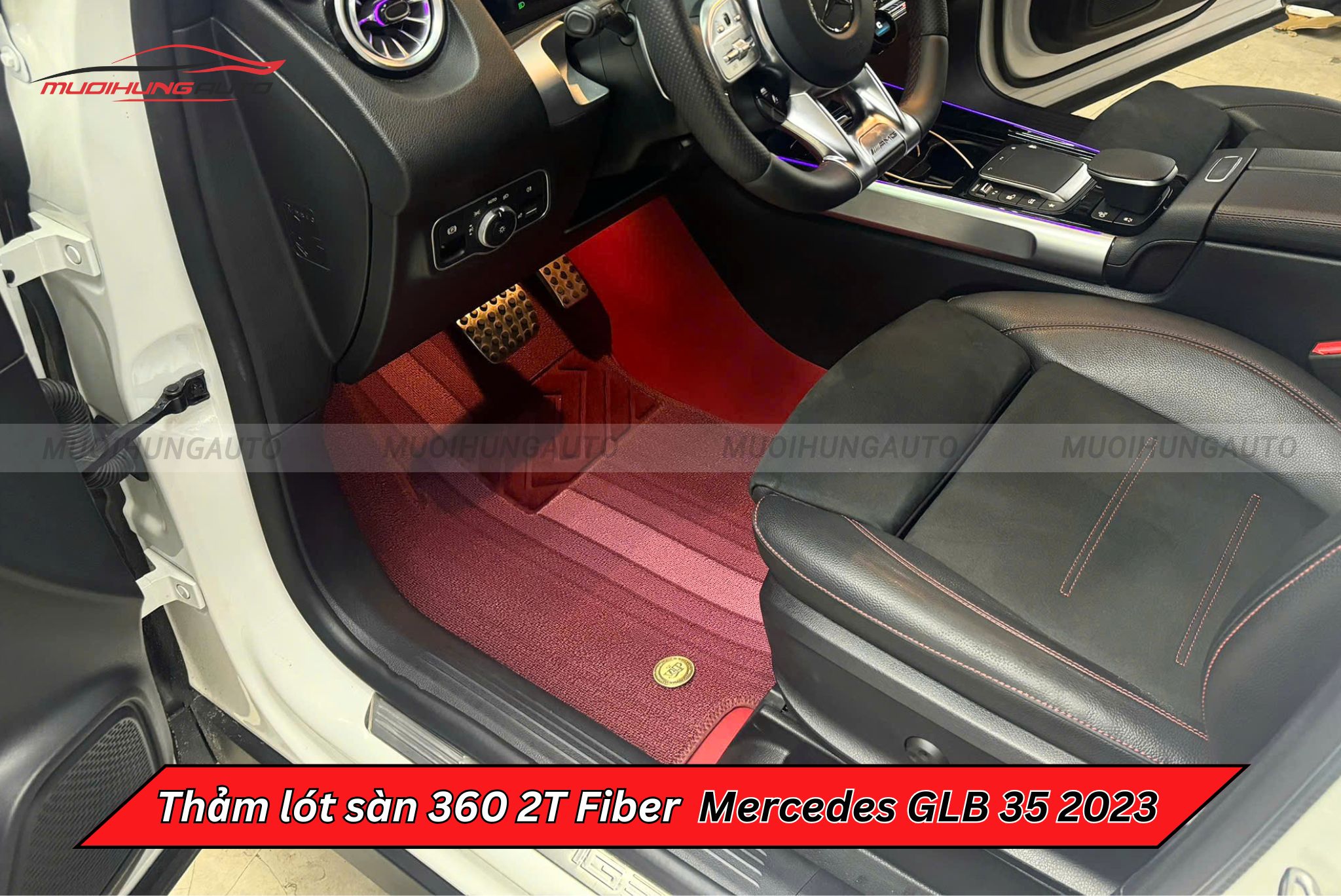 Thảm lót sàn ô tô 360 2T Fiber Mercedes GLB 35 2023