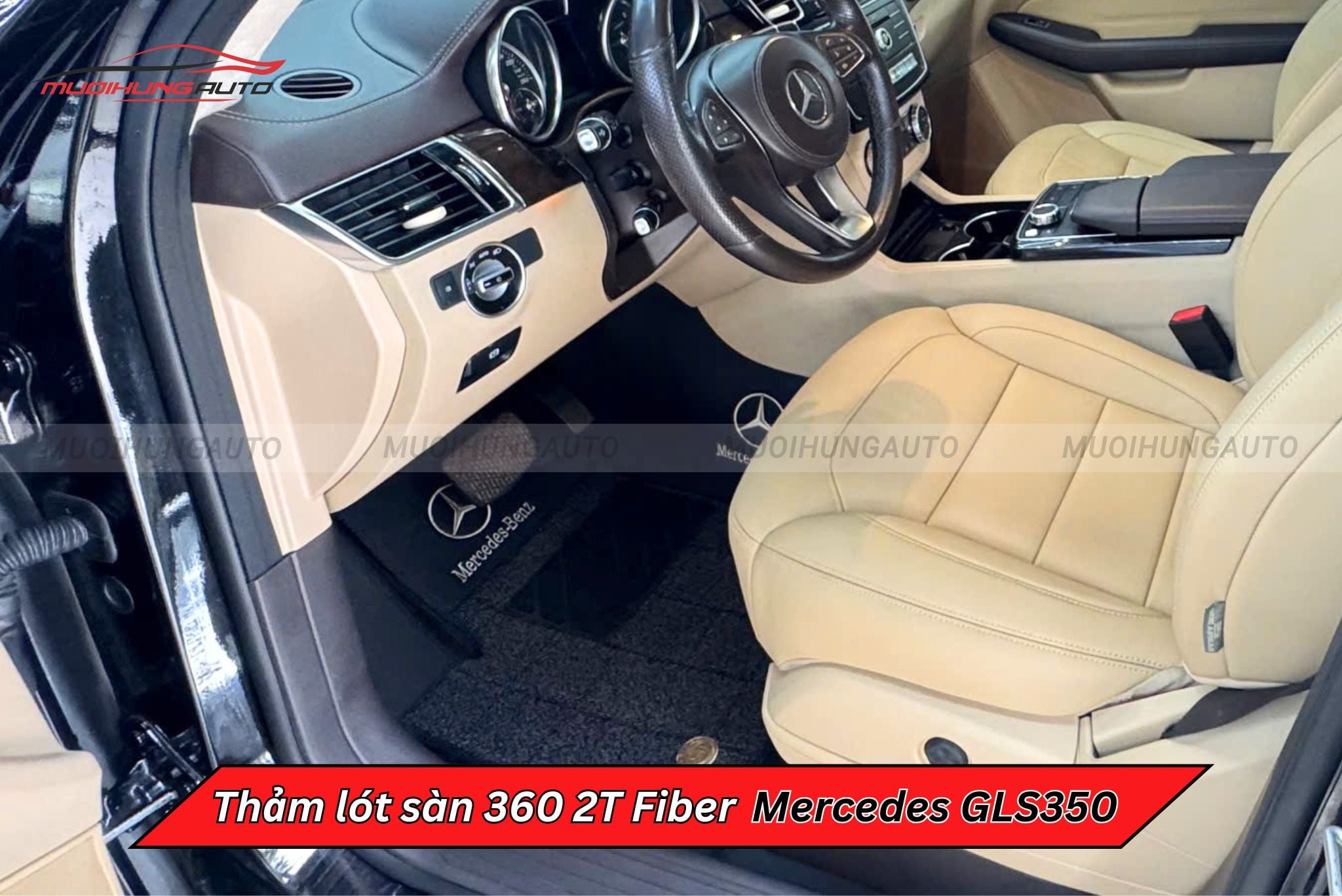 Thảm lót sàn ô tô 360 2T Fiber Mercedes GLS350