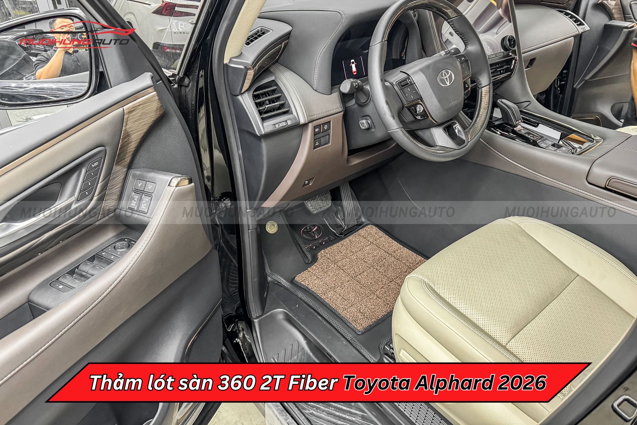 Thảm lót sàn ô tô 360 2T Fiber Toyota Alphard 2026