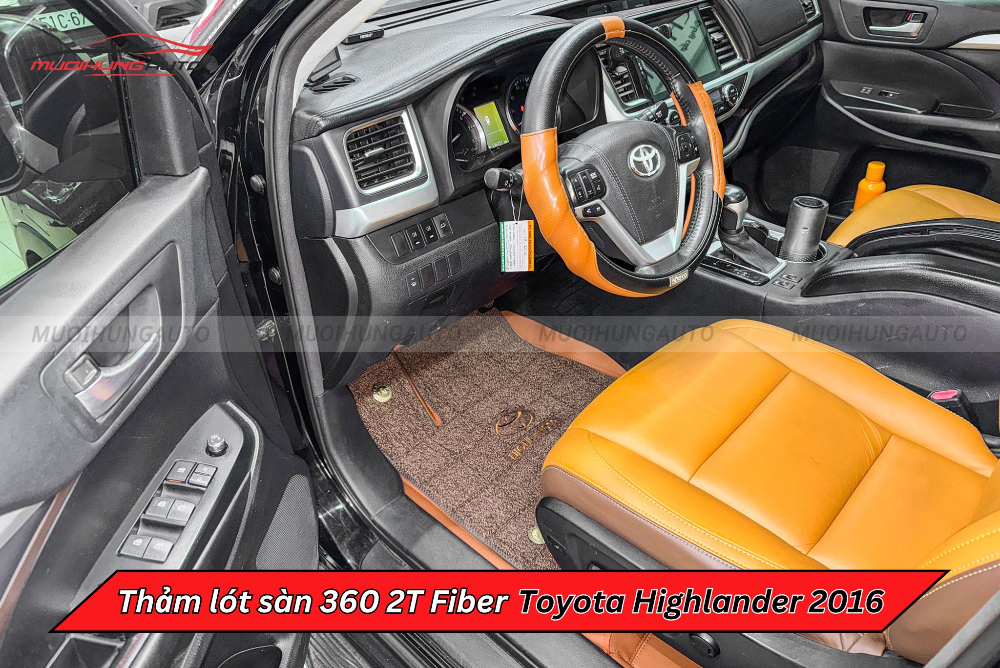 Thảm lót sàn ô tô 360 2T Fiber Toyota Highlander 2016