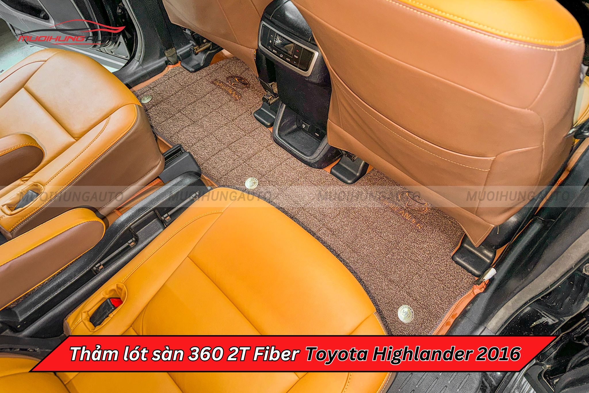 Thảm sàn 360 2T Fiber Toyota Highlander 2016