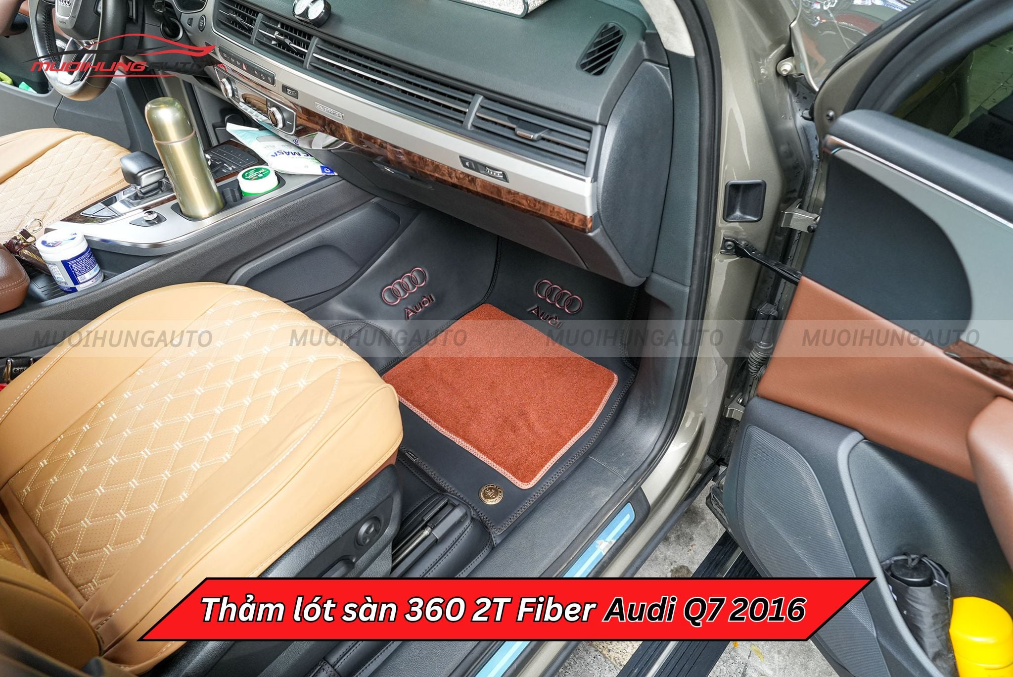 Thảm sàn ô tô 360 2T Fiber Audi Q7 2016