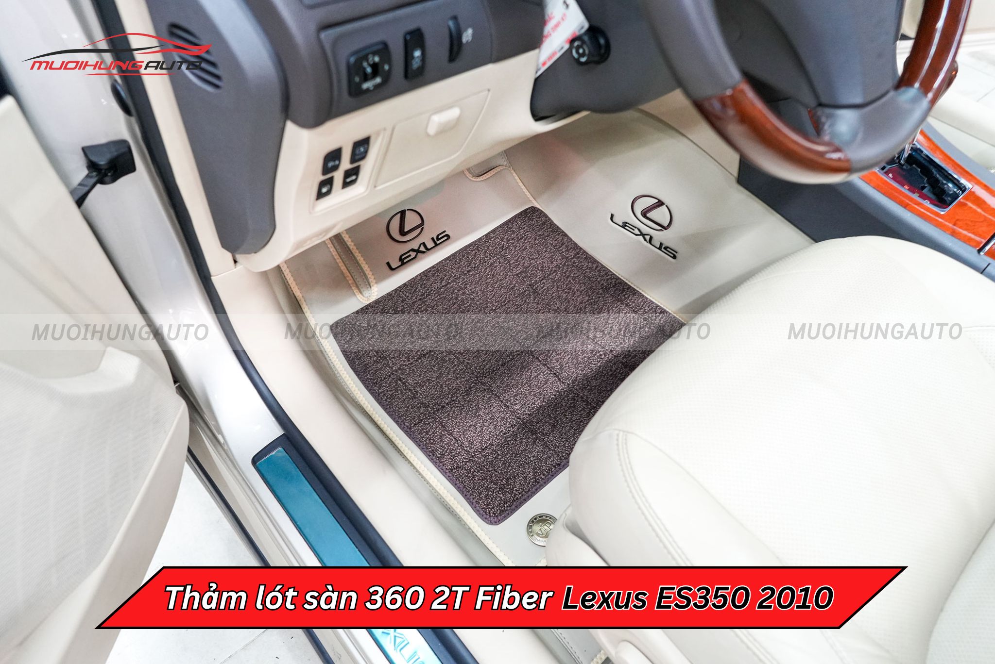 Thảm sàn ô tô 360 2T Fiber Lexus ES350 2010