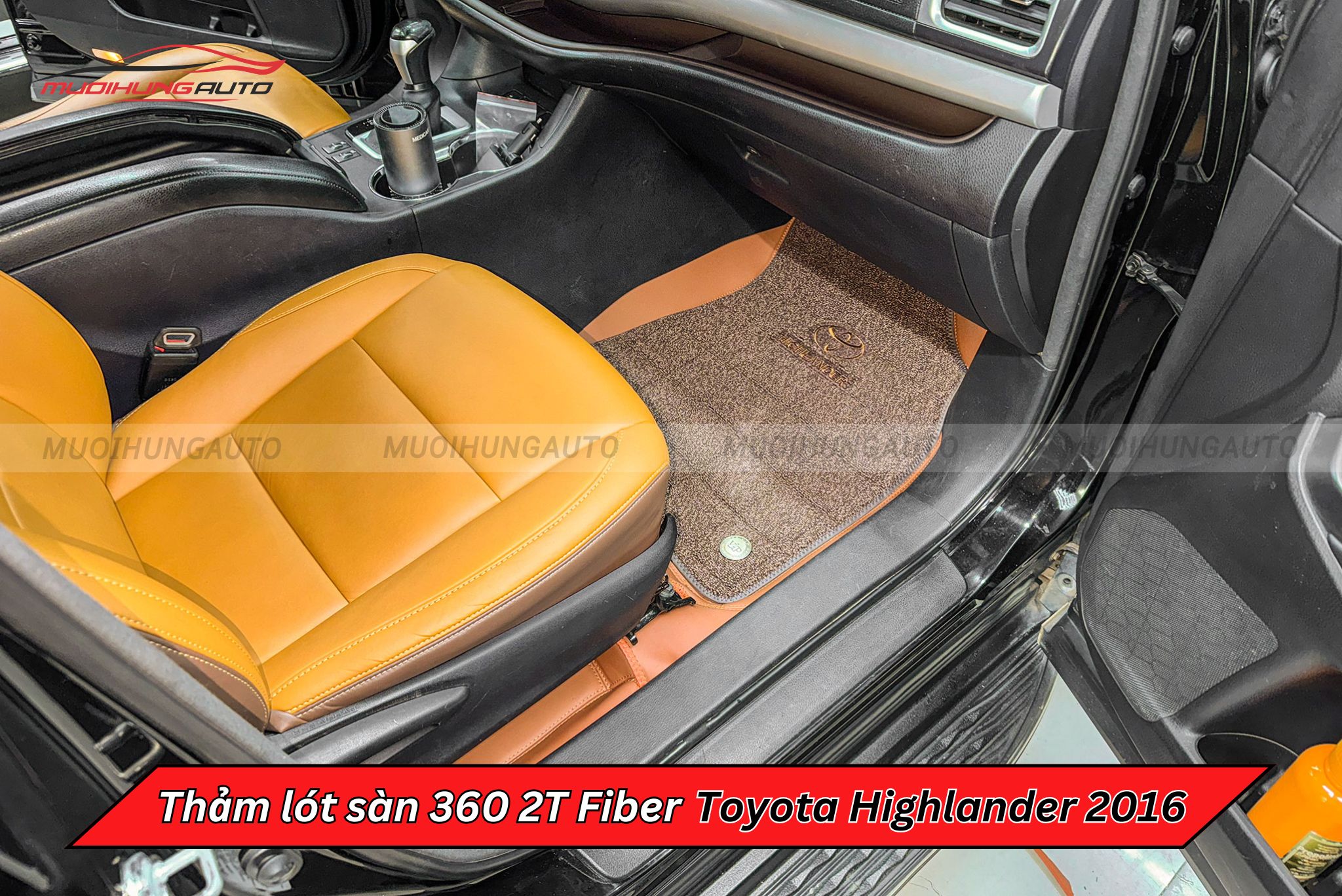 Thảm sàn ô tô 360 2T Fiber Toyota Highlander 2016