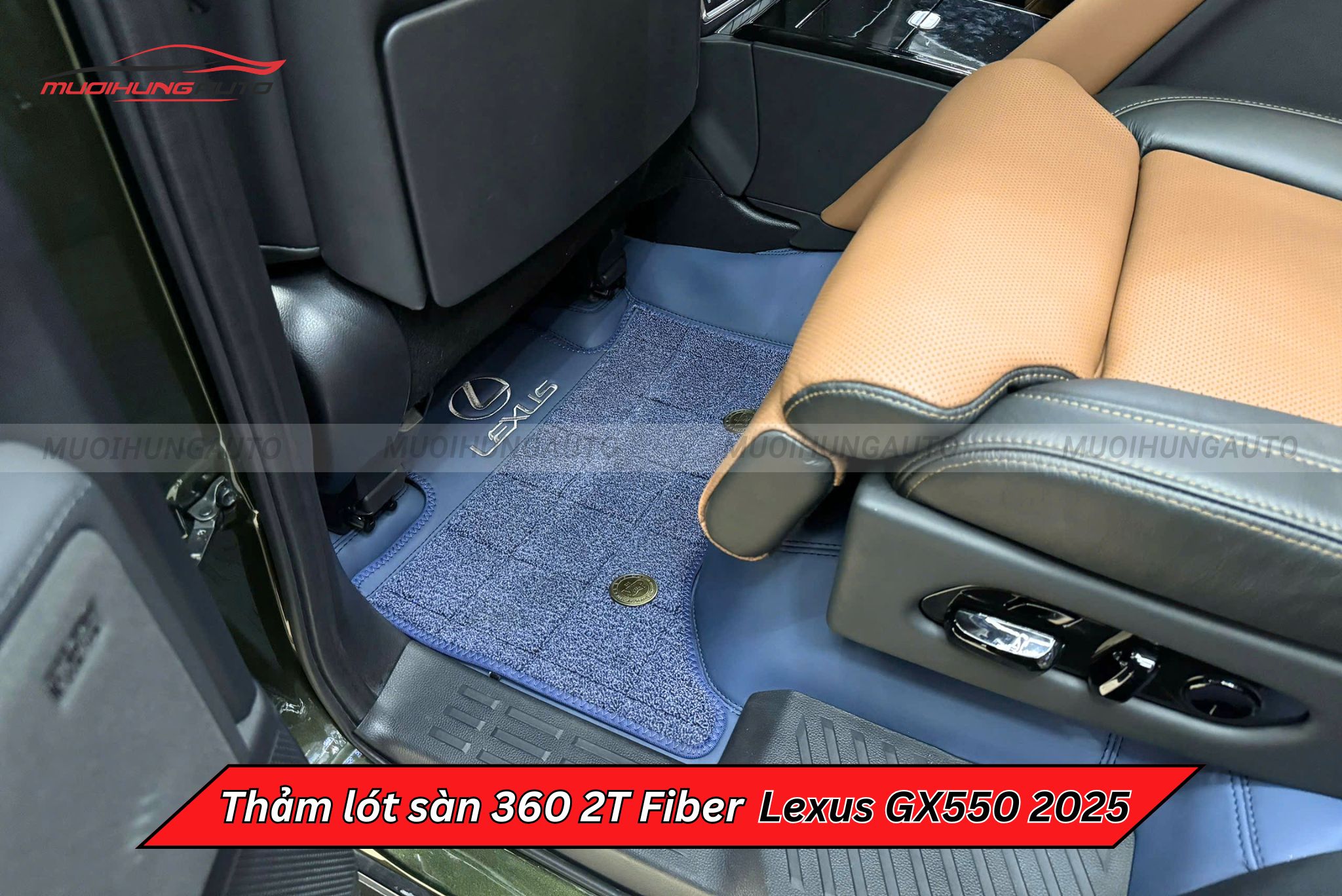 Thảm sàn ô tô cao cấp 360 2T Fiber Lexus GX550 2025