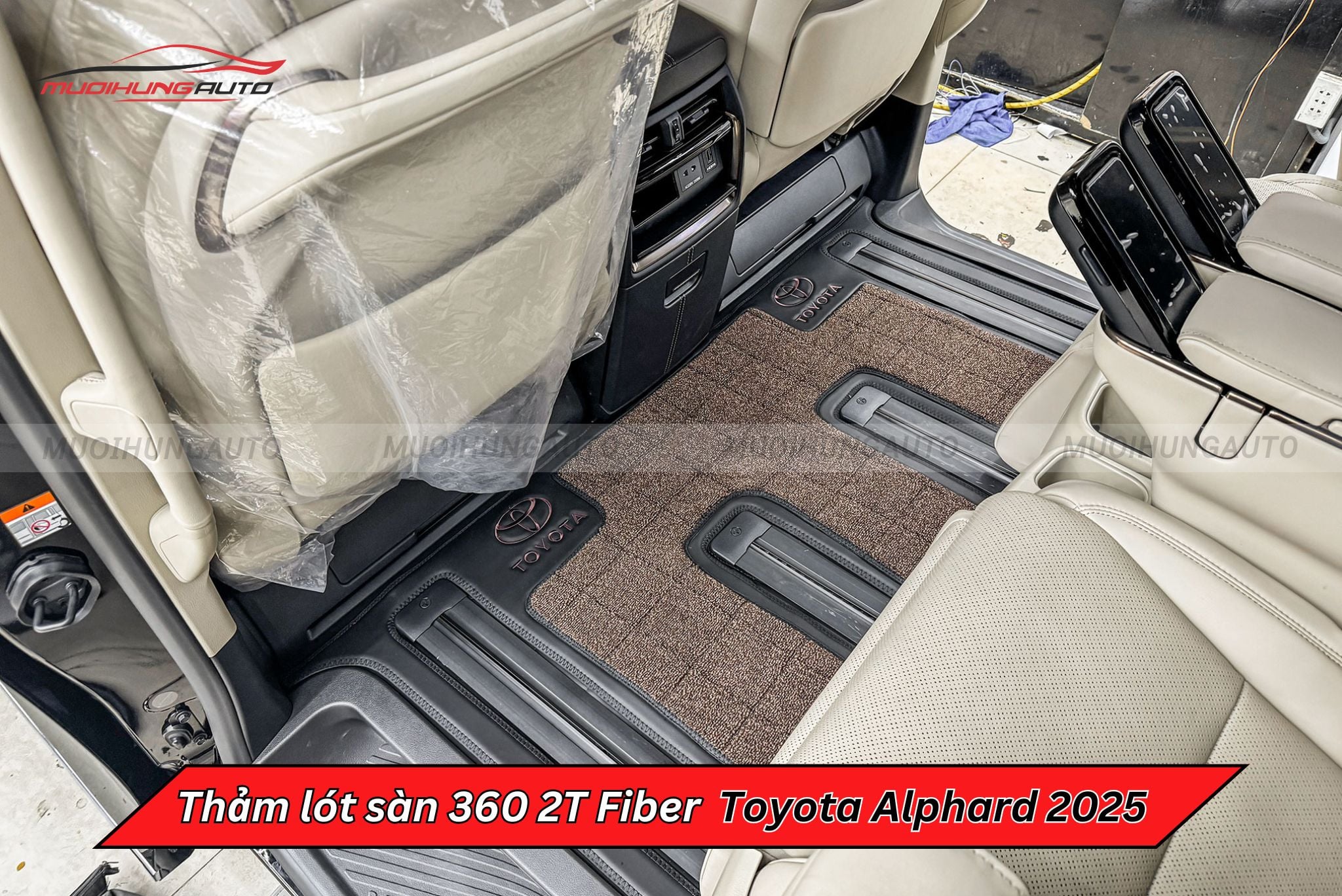Thảm sàn ô tô cao cấp 360 2T Fiber Toyota Alphard 2025