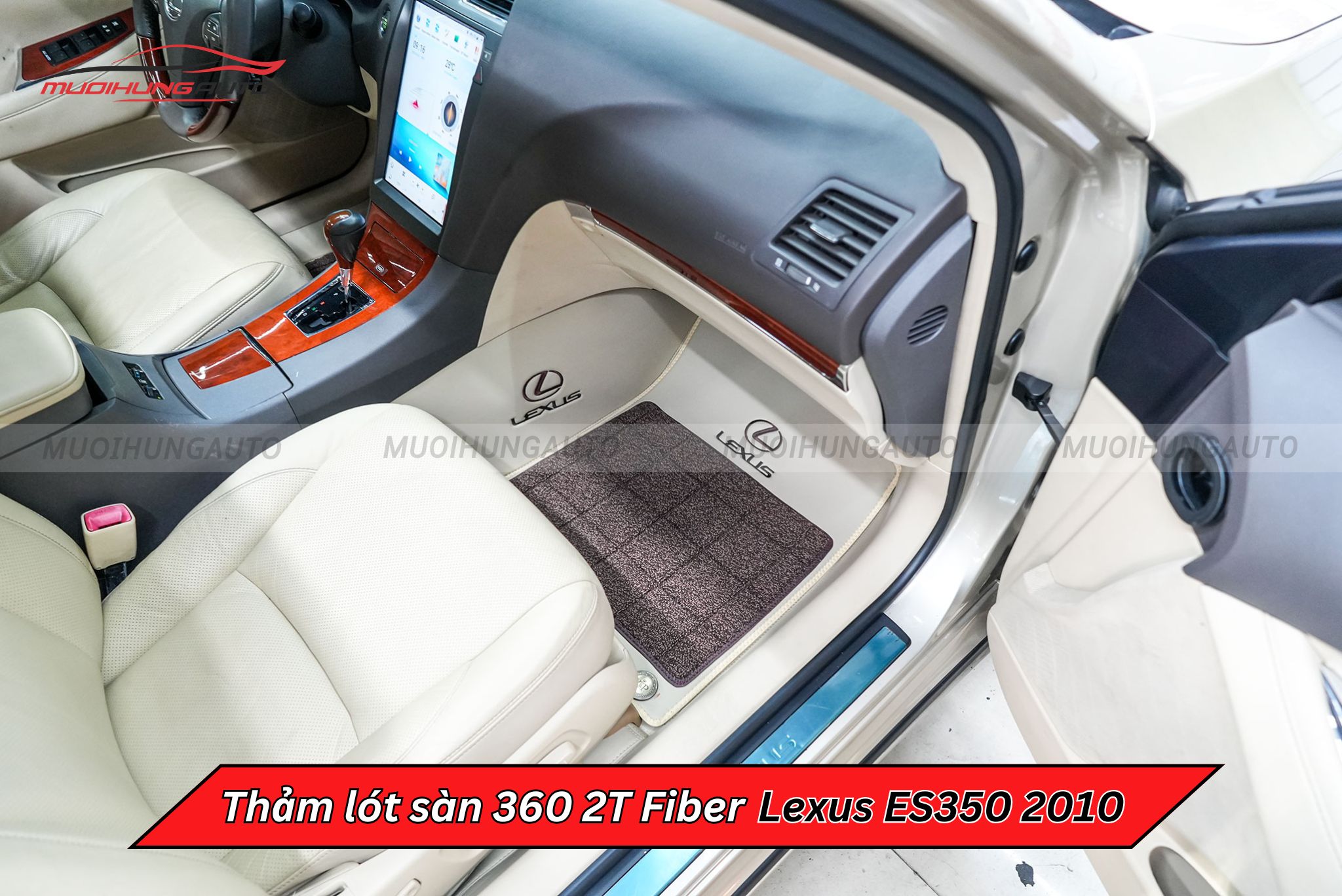 Thảm trải sàn ô tô 360 2T Fiber Lexus ES350 2010