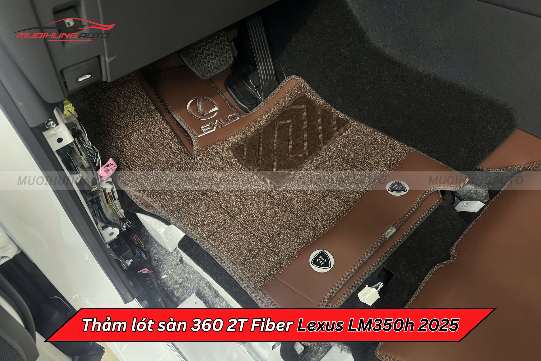 Thảm trải sàn ô tô 360 2T Fiber Lexus LM350h 2025