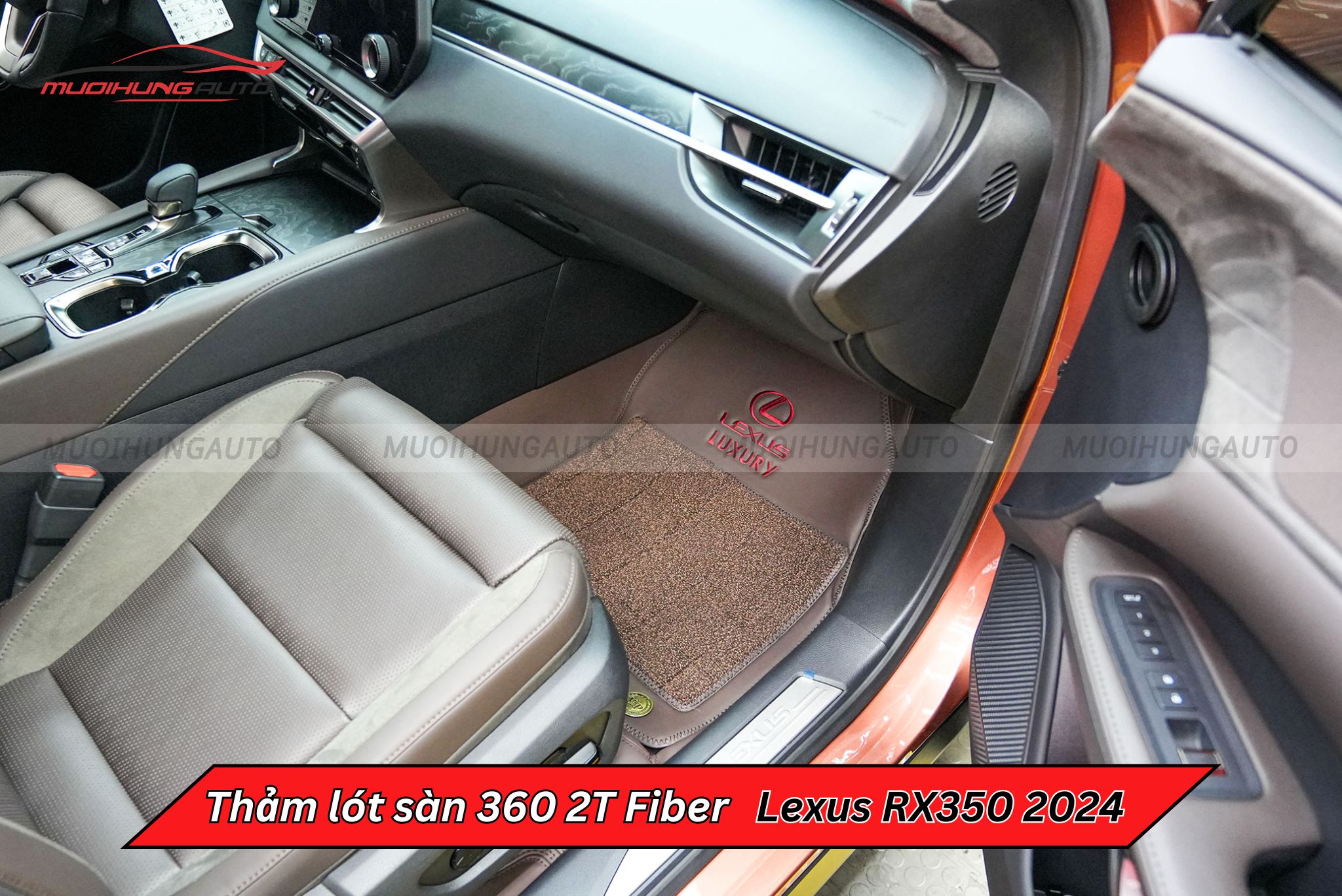 Thảm trải sàn ô tô 360 2T Fiber Lexus RX350 2024