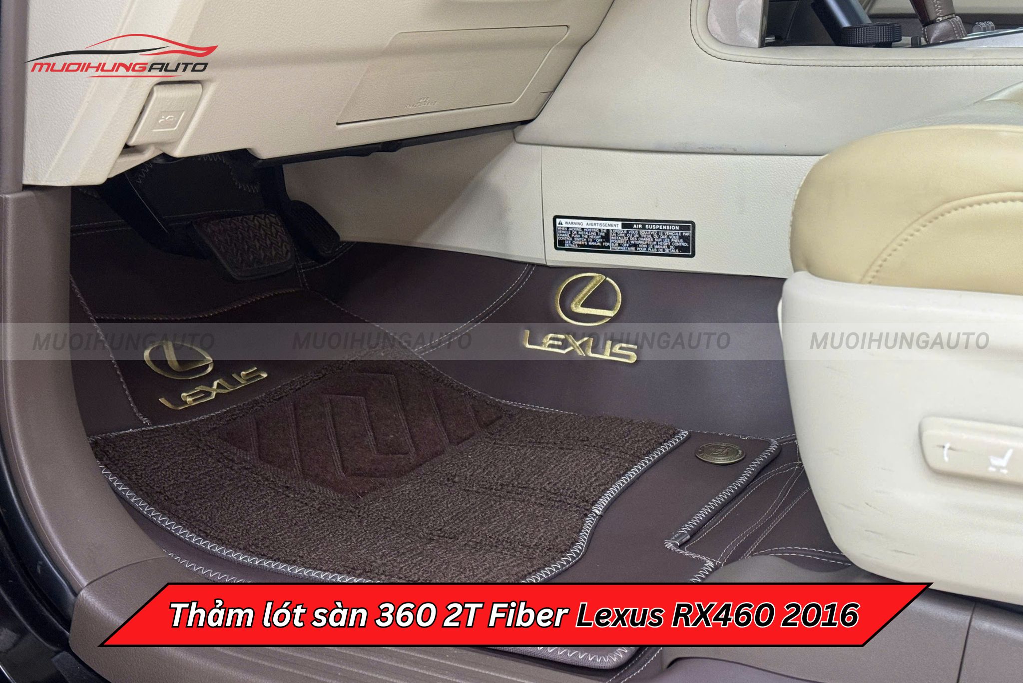 Thảm trải sàn ô tô 360 2T Fiber Lexus RX460 2016