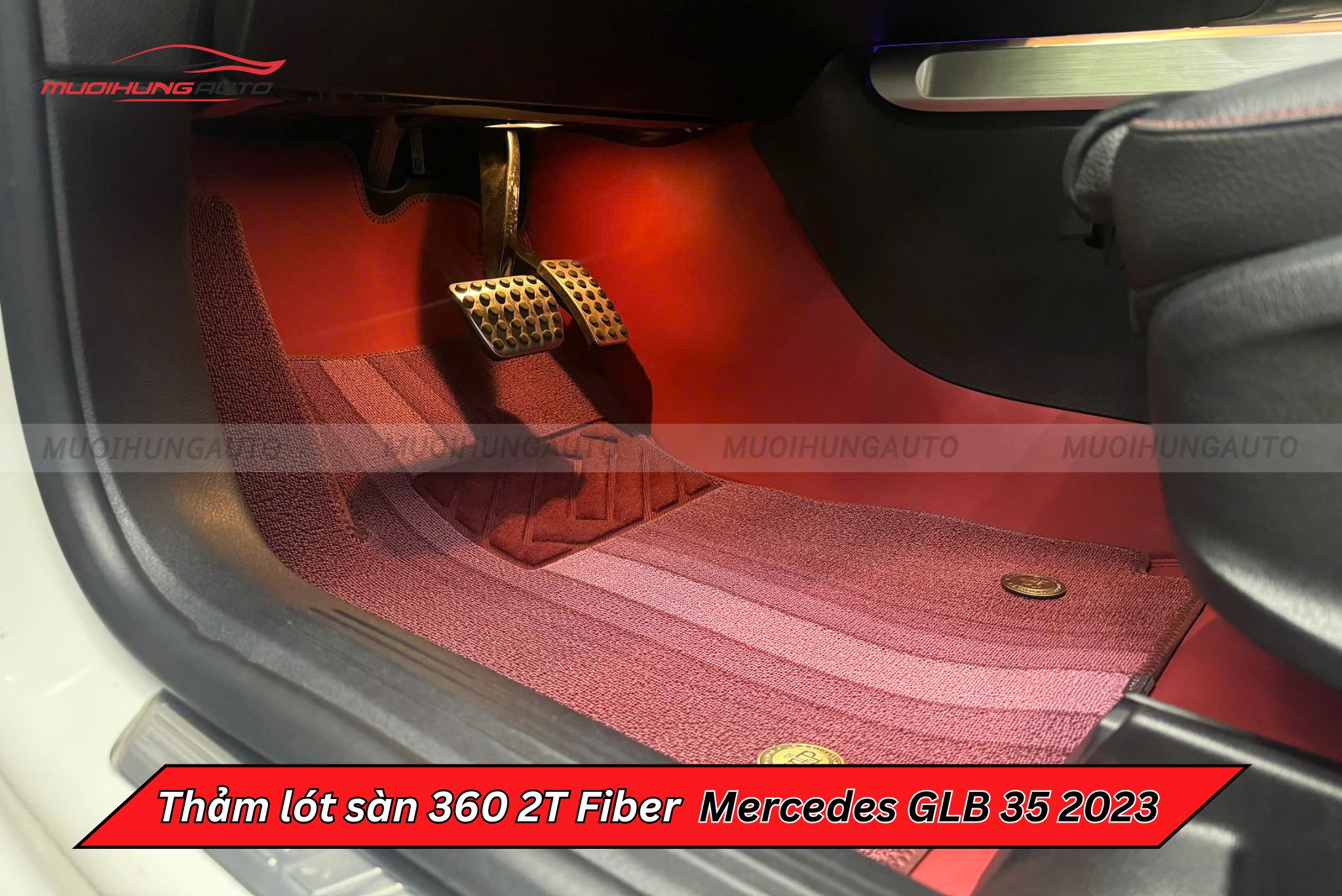 Thảm trải sàn ô tô 360 2T Fiber Mercedes GLB 35 2023