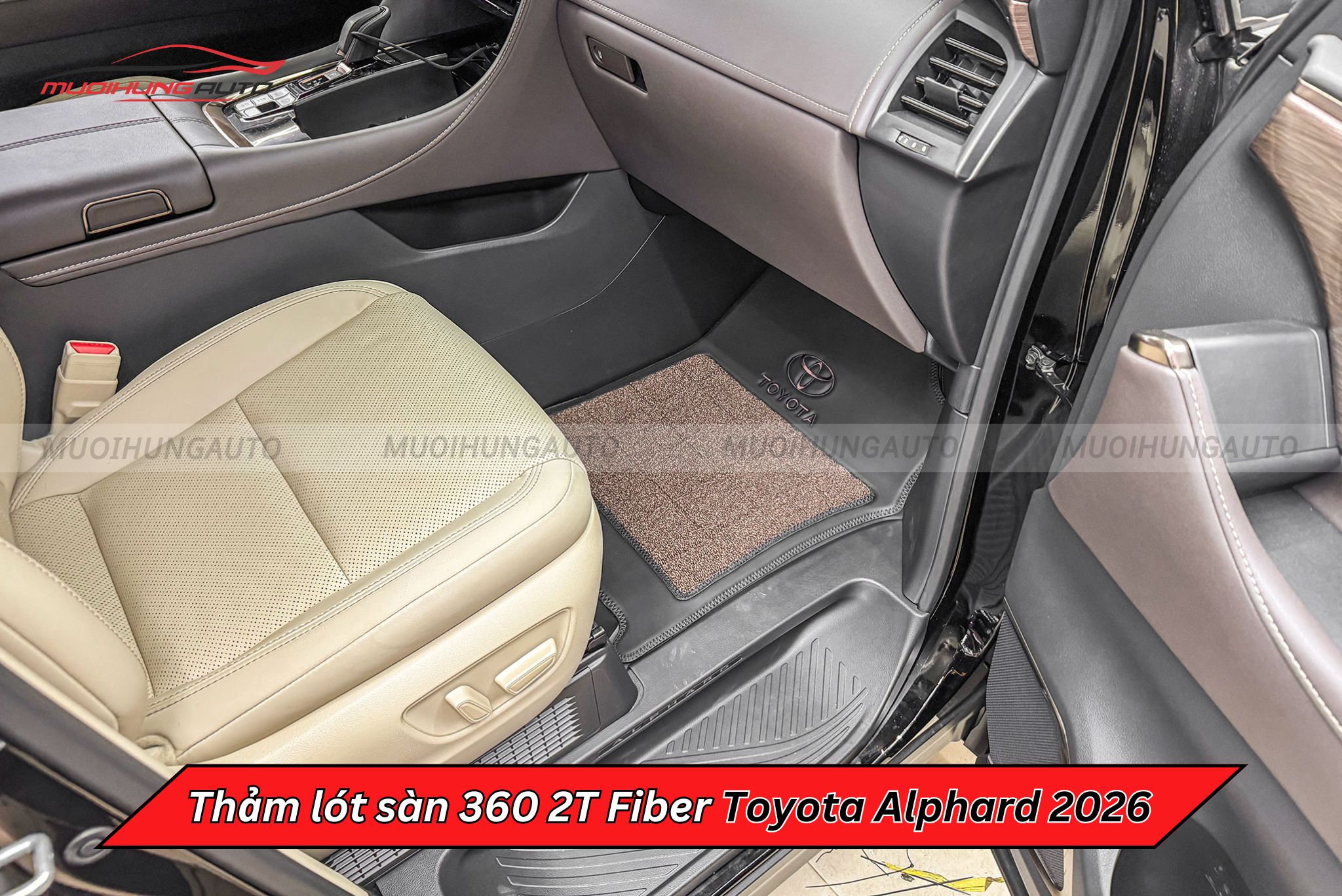 Thảm trải sàn ô tô 360 2T Fiber Toyota Alphard 2026