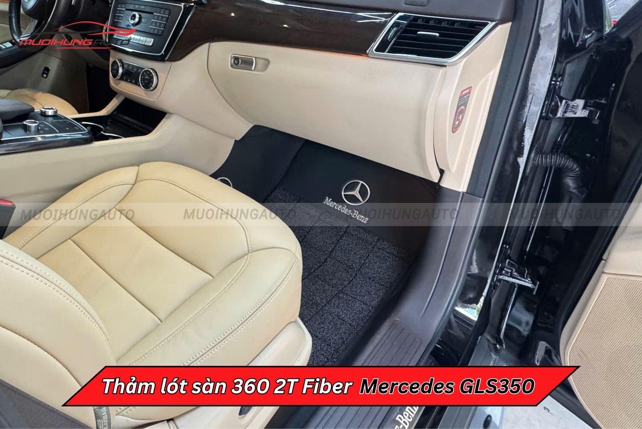 Thảm trải sàn ô tô cao cấp 360 2T Fiber Mercedes GLS350