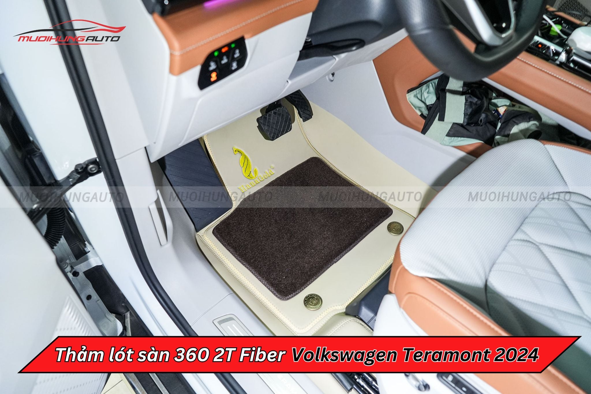 Thảm trải sàn ô tô cao cấp 360 2T Fiber Volkswagen Teramont 2024