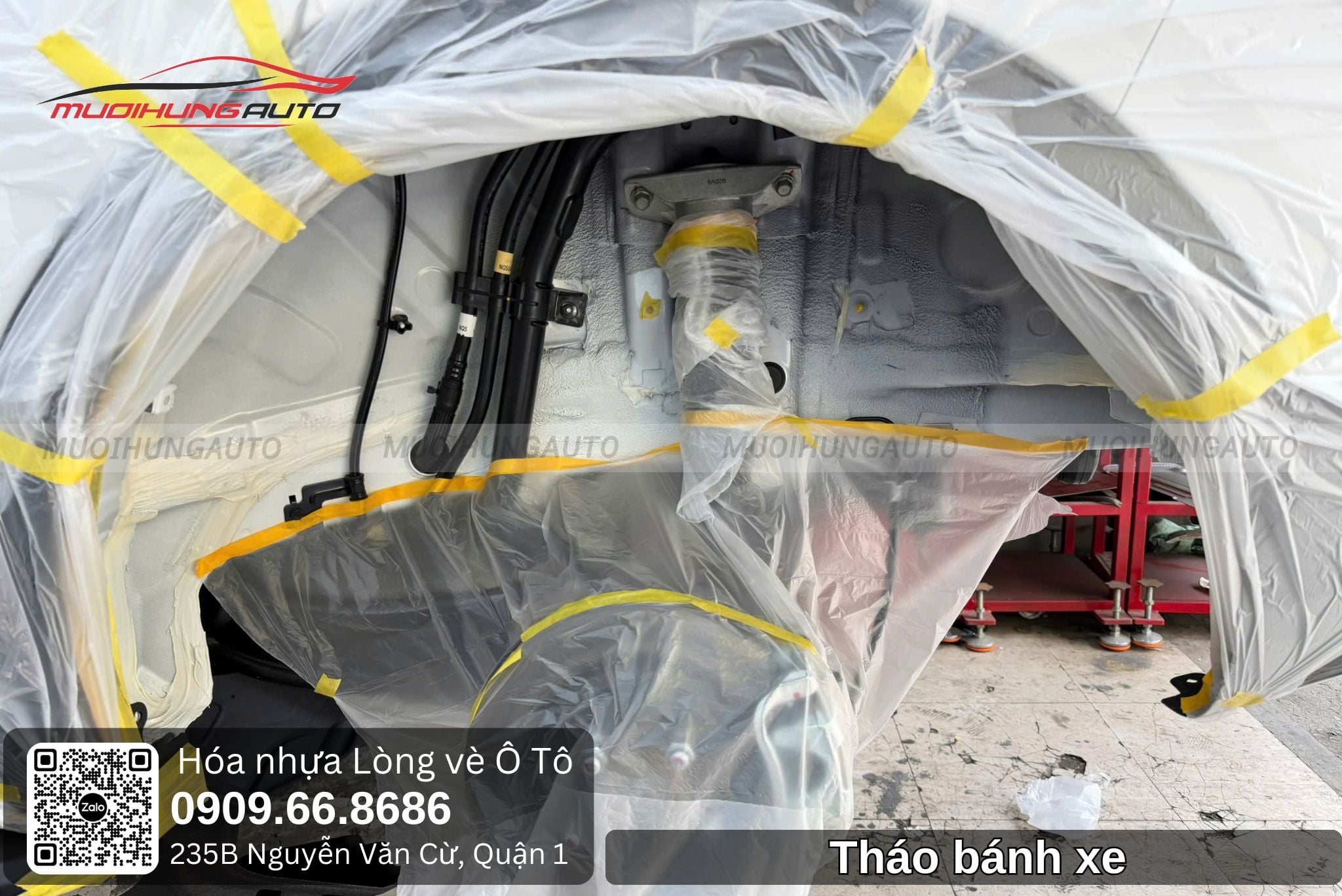 Tháo bánh xe