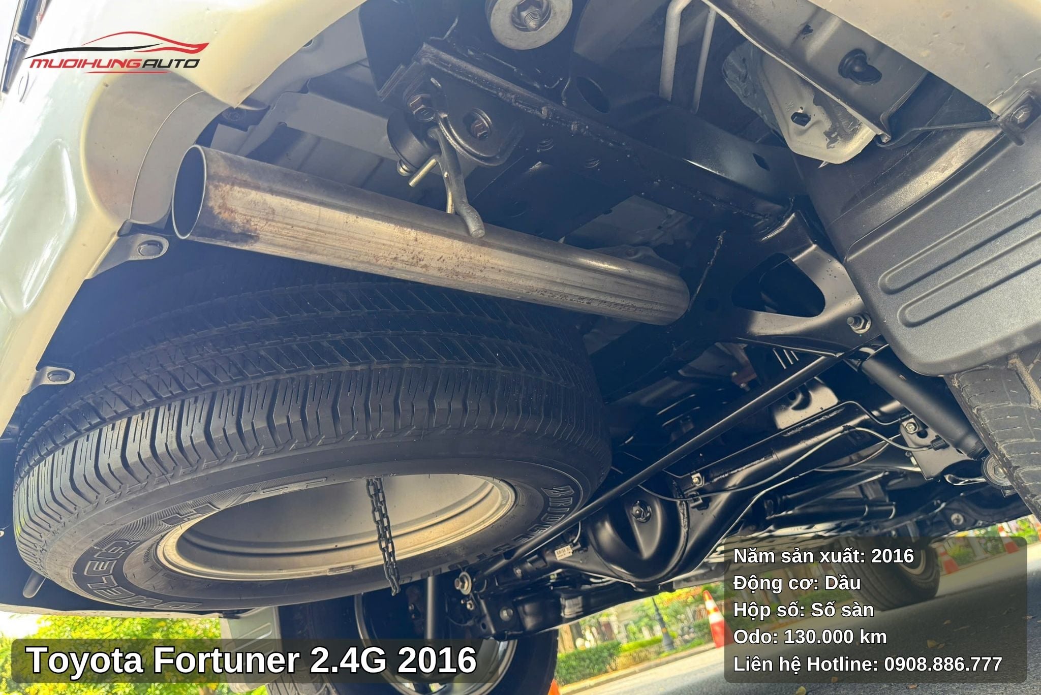 Toyota Fortuner 2.4G 2016 sở hữu hệ thống gầm bệ chắc chắn