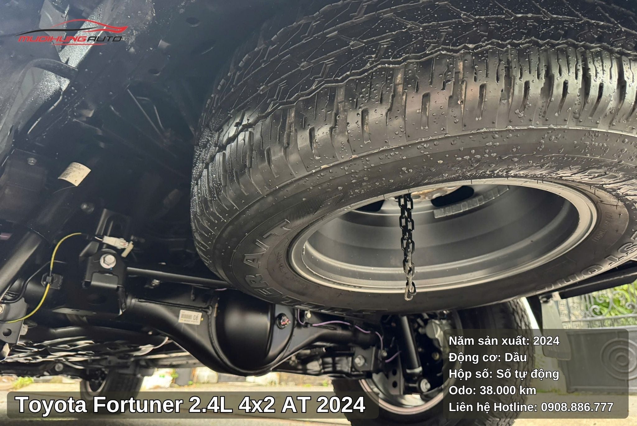 Toyota Fortuner 2.4L 4x2 AT 2024 với gầm bệ chắc chắn