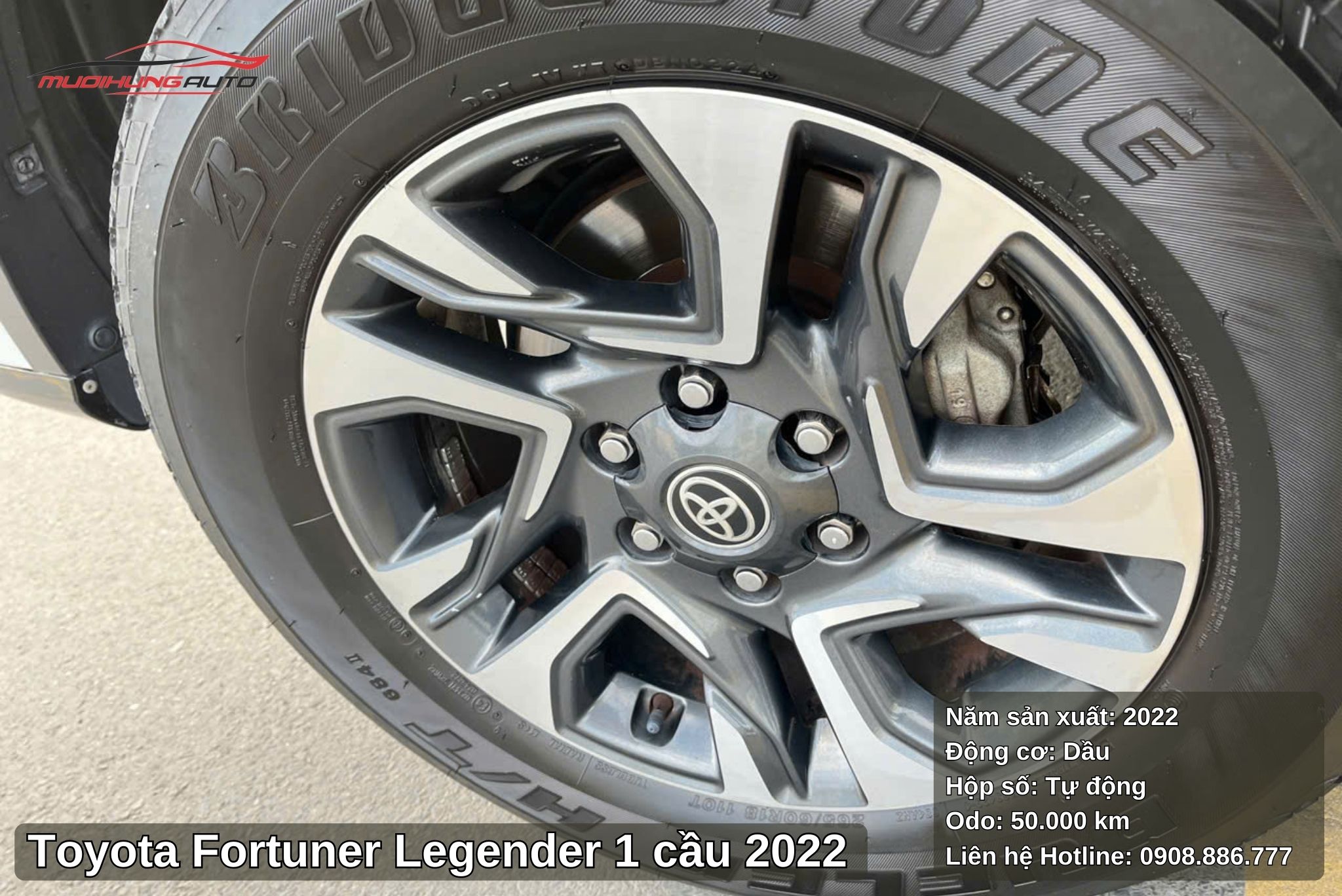 Toyota Fortuner Legender 1 cầu 2022 sở hữu bộ mâm đúc thể thao