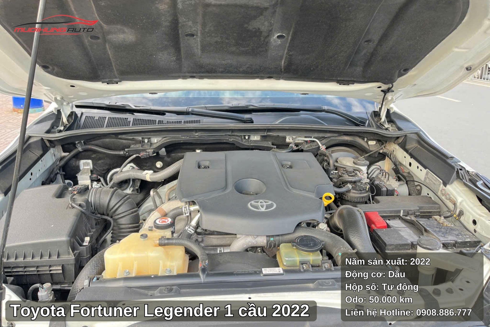 Toyota Fortuner Legender 1 cầu 2022 sử dụng động cơ dầu 2.4L