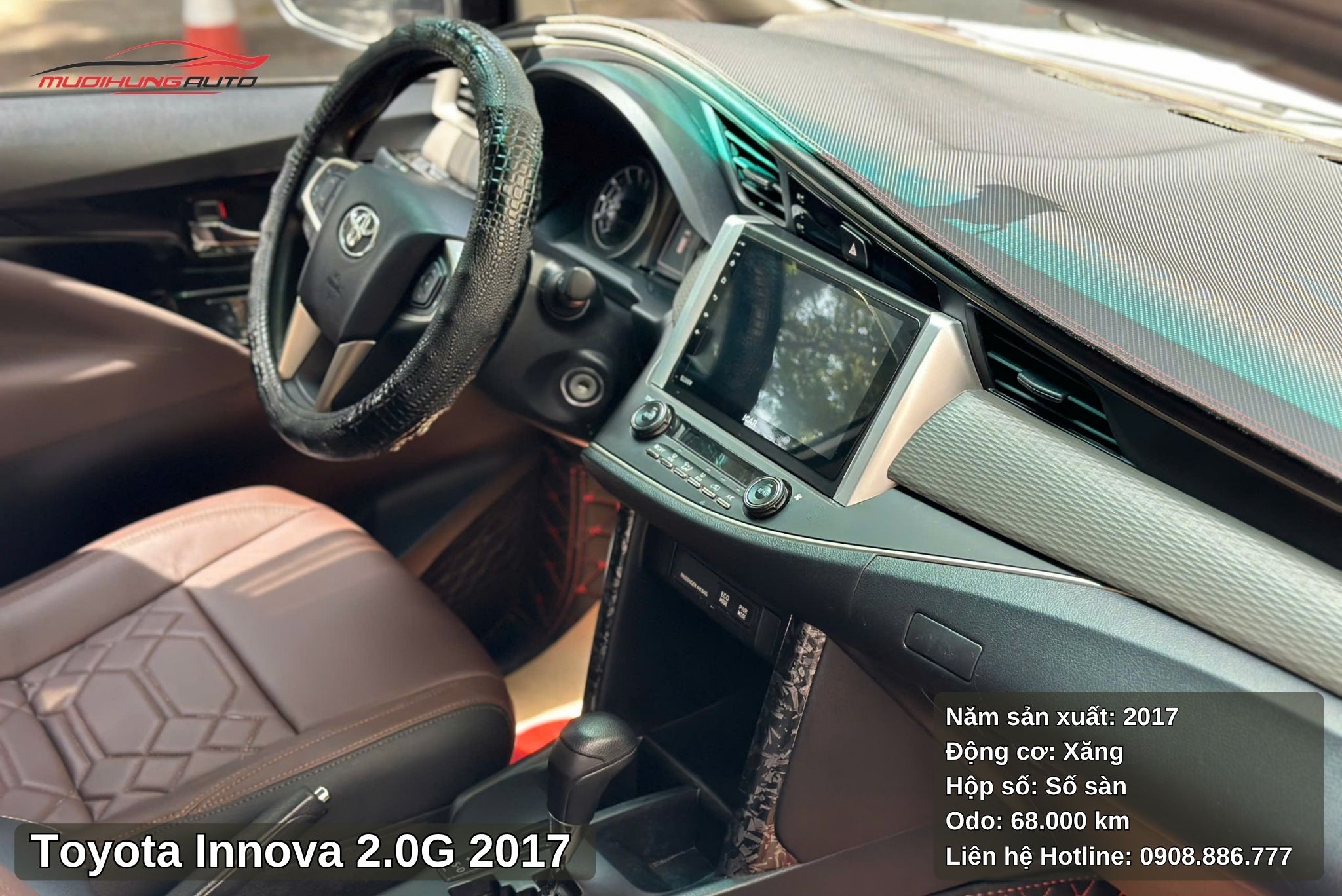 Toyota Innova 2.0G 2017 được trang bị màn hình hiện đại