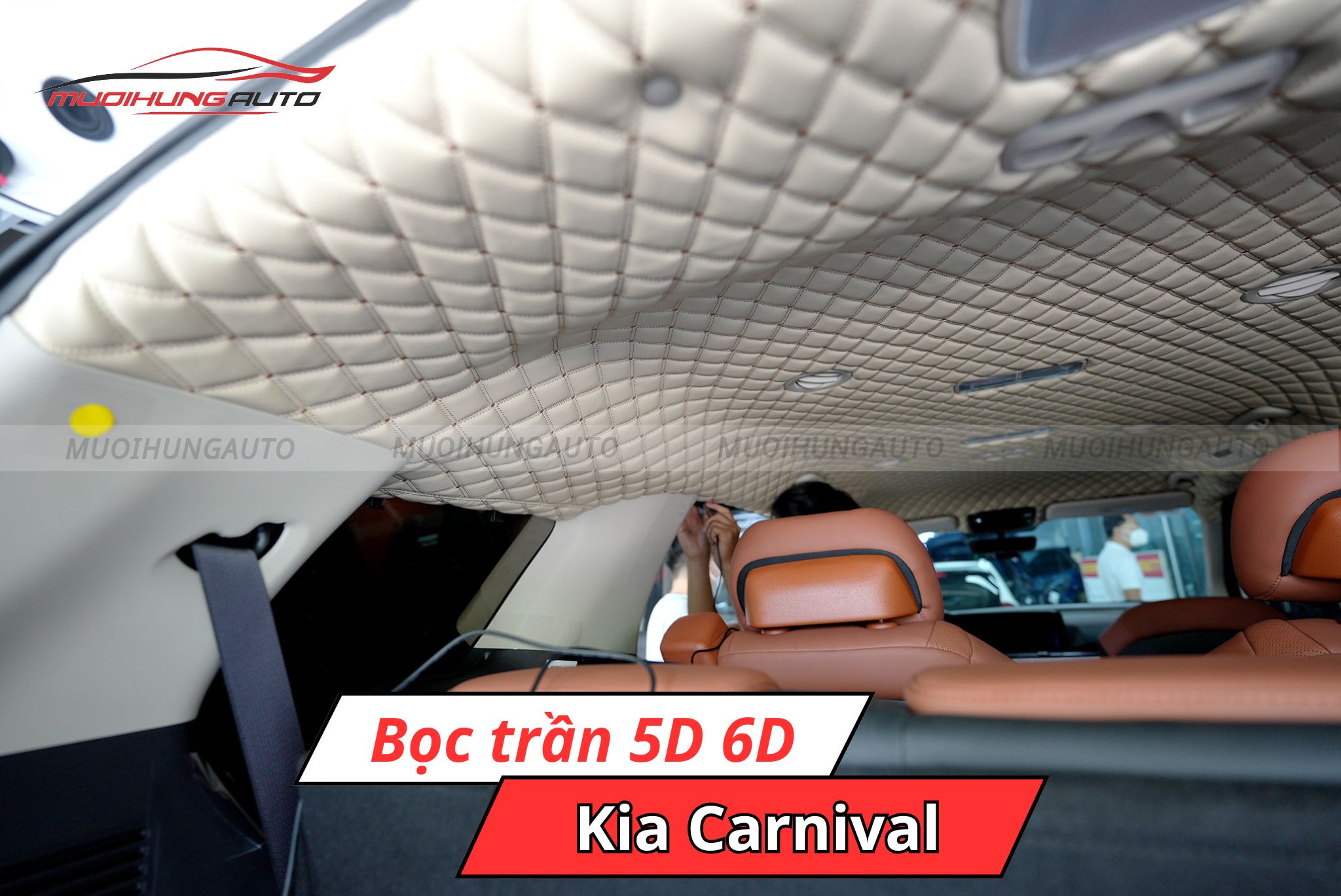 Trần da 5D 6D Kia Carnival