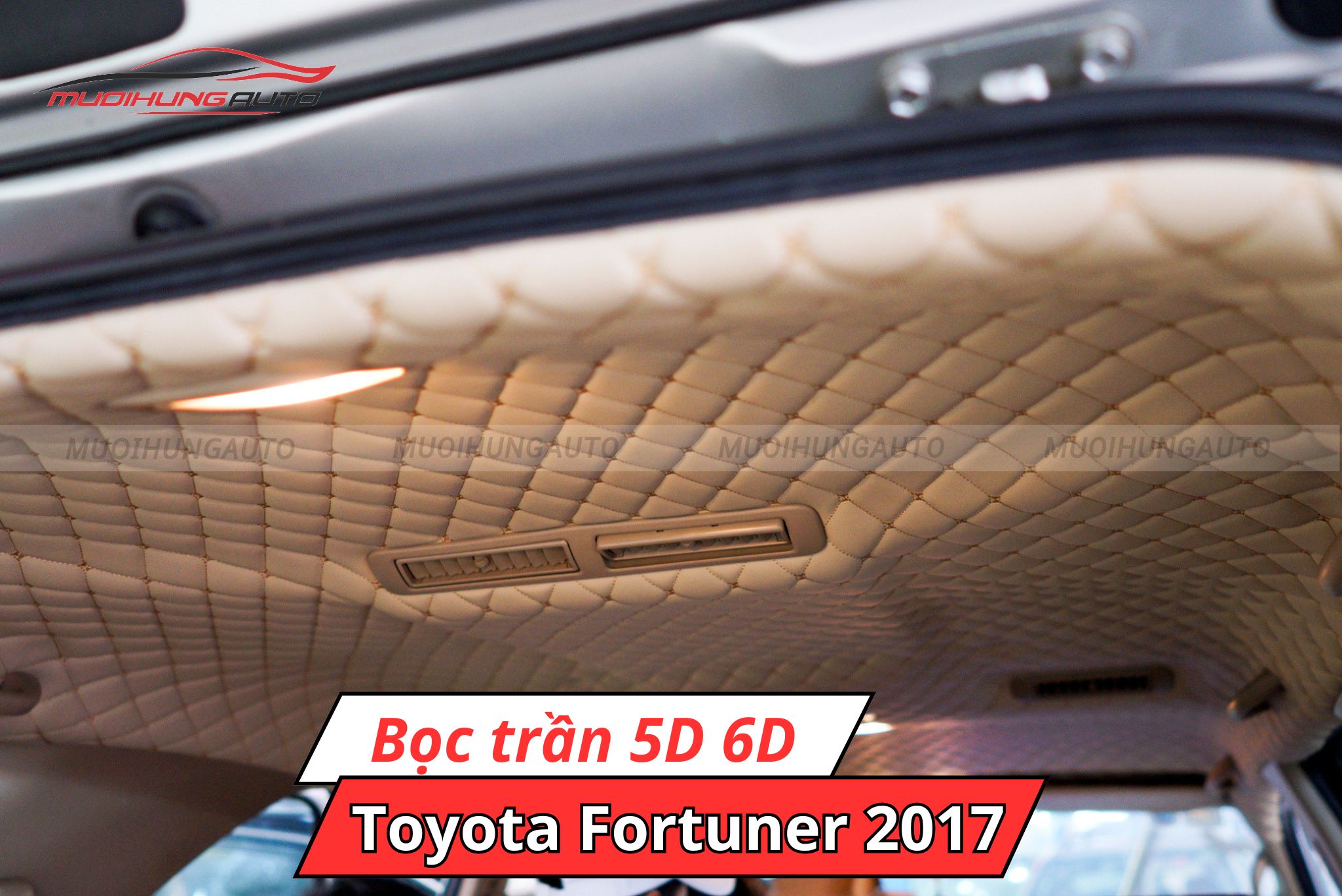 Trần da 5D 6D Toyota Fortuner 2017