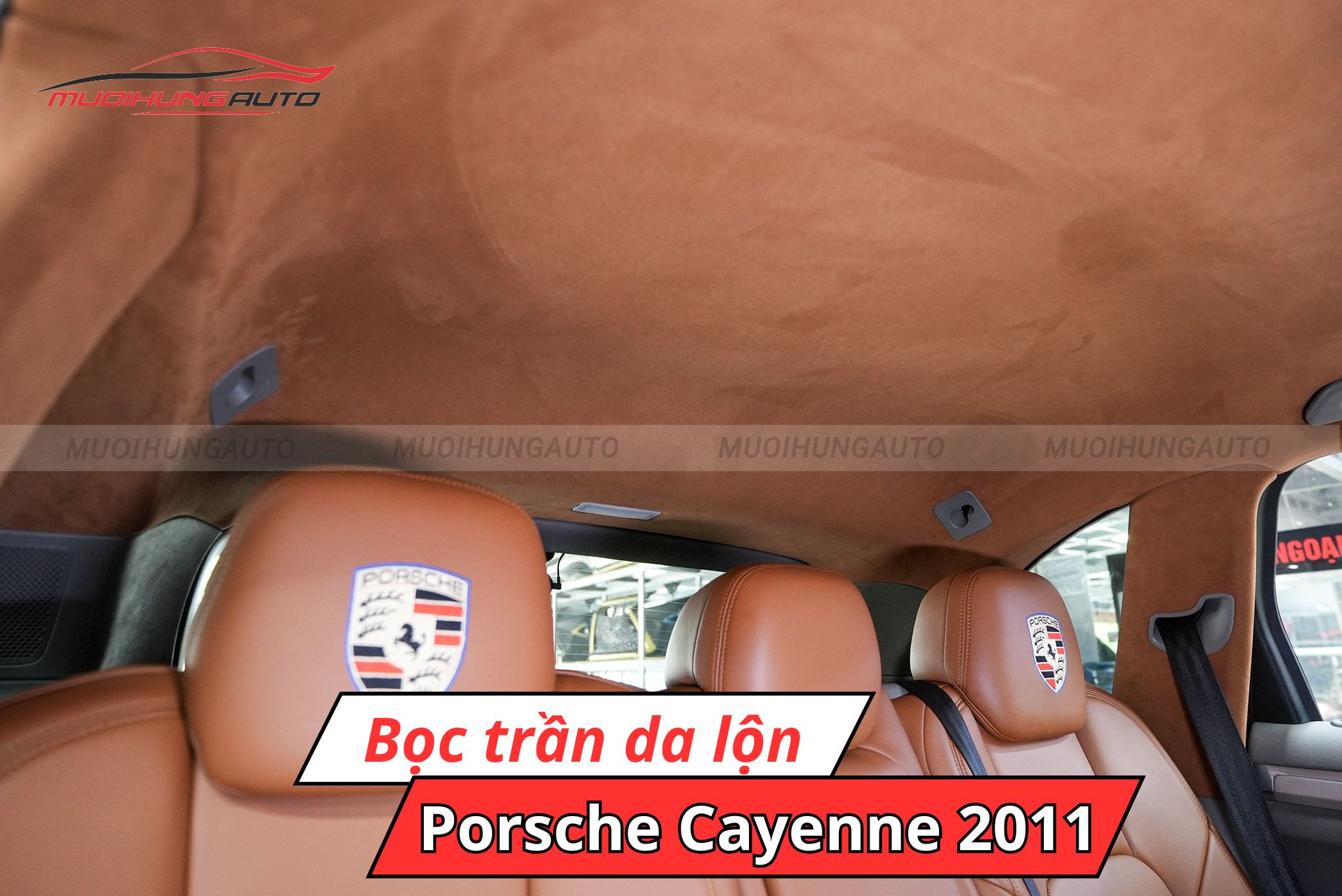 Trần da lộn ô tô Porsche Cayenne 2011