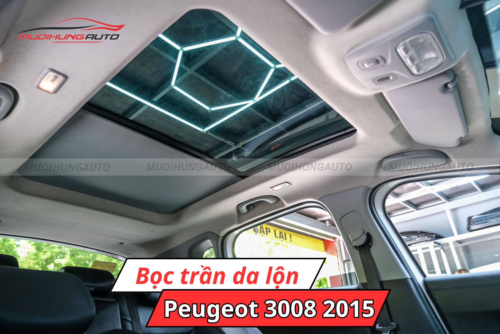 Trần da lộn Peugeot 3008 2015