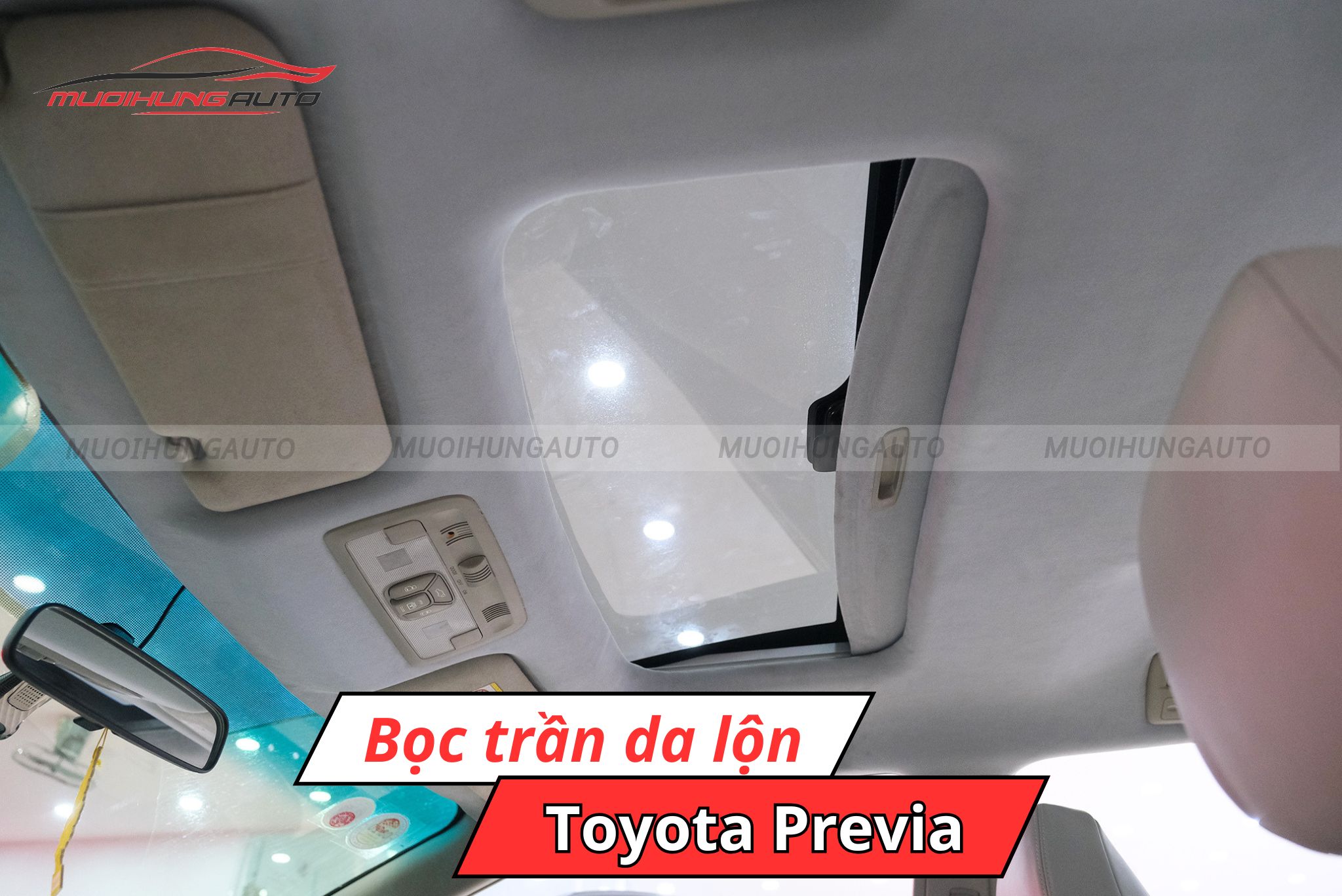 Trần da lộn Toyota Previa