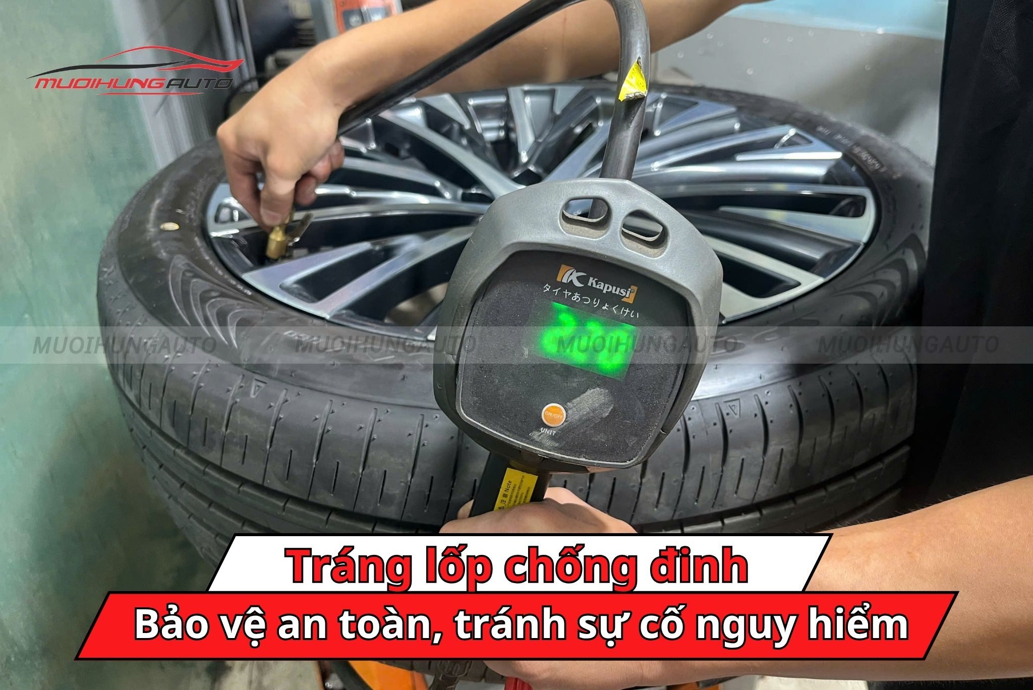 Tráng lốp chống đinh ô tô Vinfast