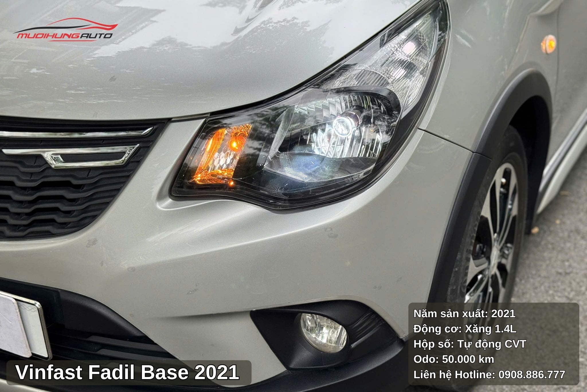 Vinfast Fadil Base 2021 được trang bị hệ thống chiếu sáng hiện đại