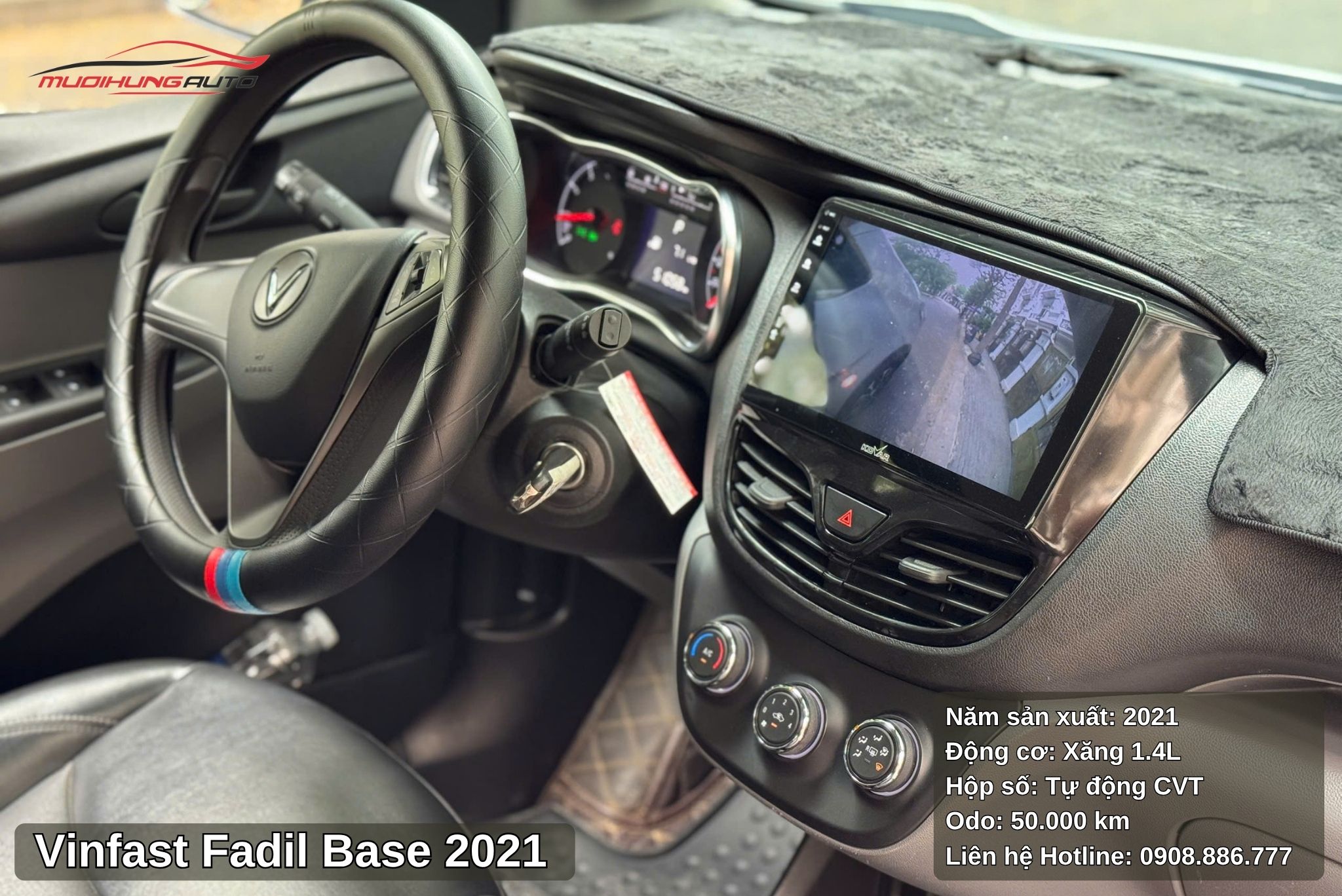 Vinfast Fadil Base 2021 tích hợp màn hình giải trí thông minh